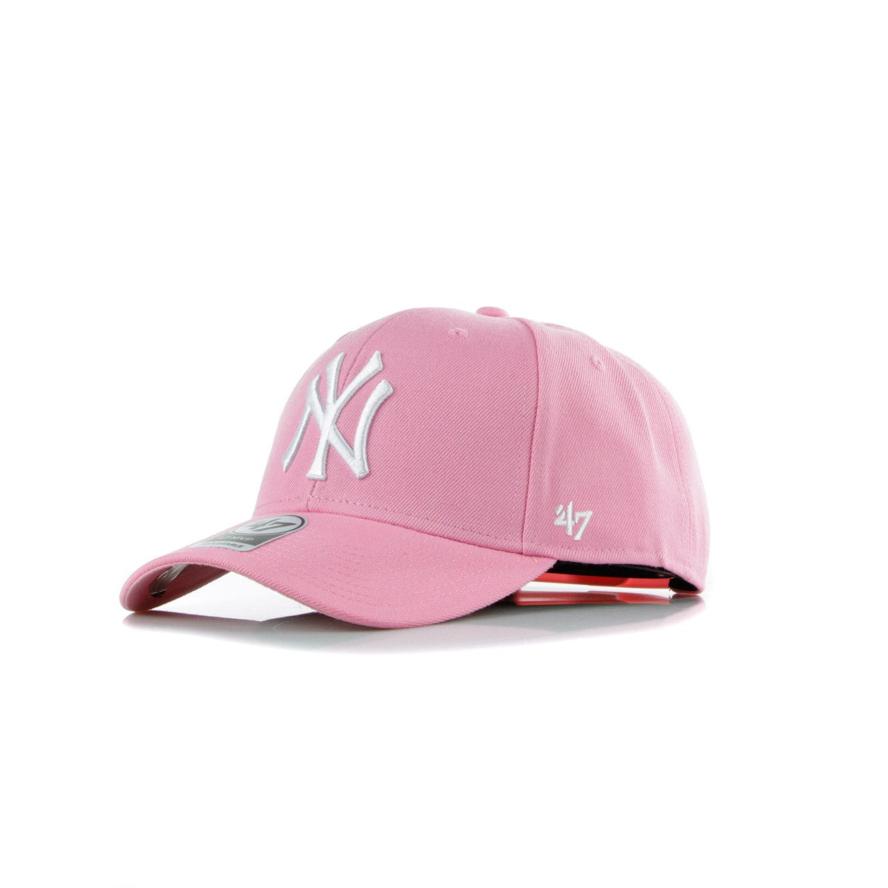 47 Brand, Cappellino Visiera Curva Uomo Mlb Mvp Neyyan, Rose/white