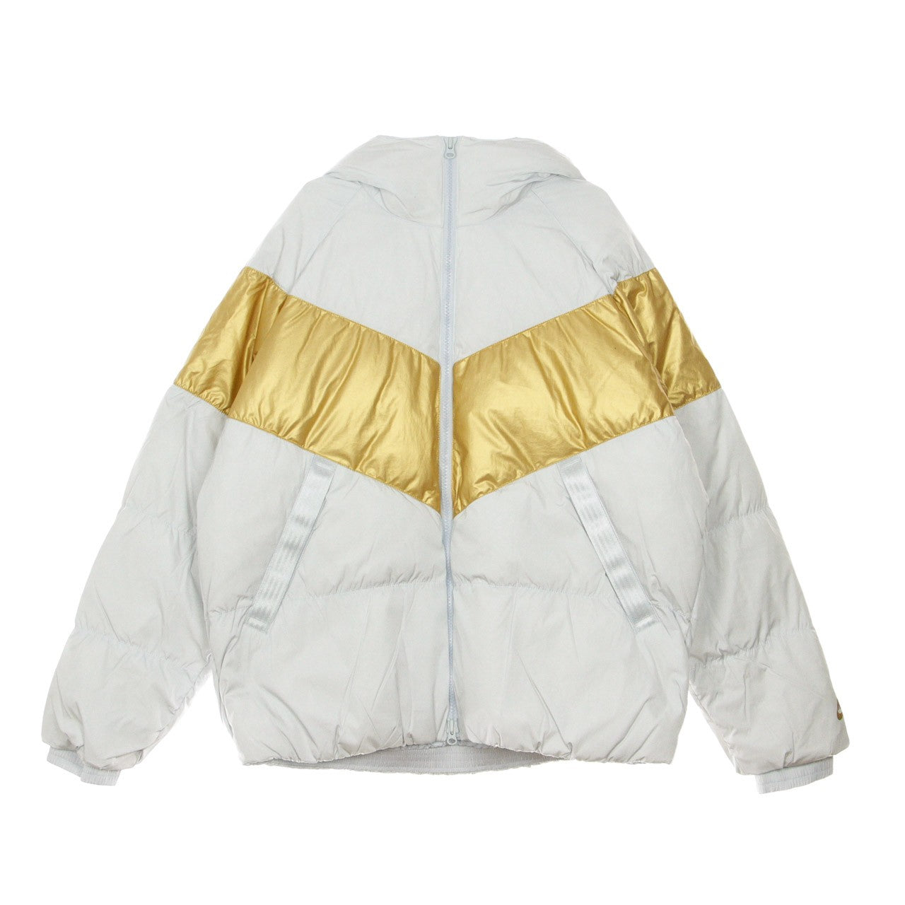 Nike, Piumino Uomo Down-fill Jacket, Pure Platinum/metallic Gold