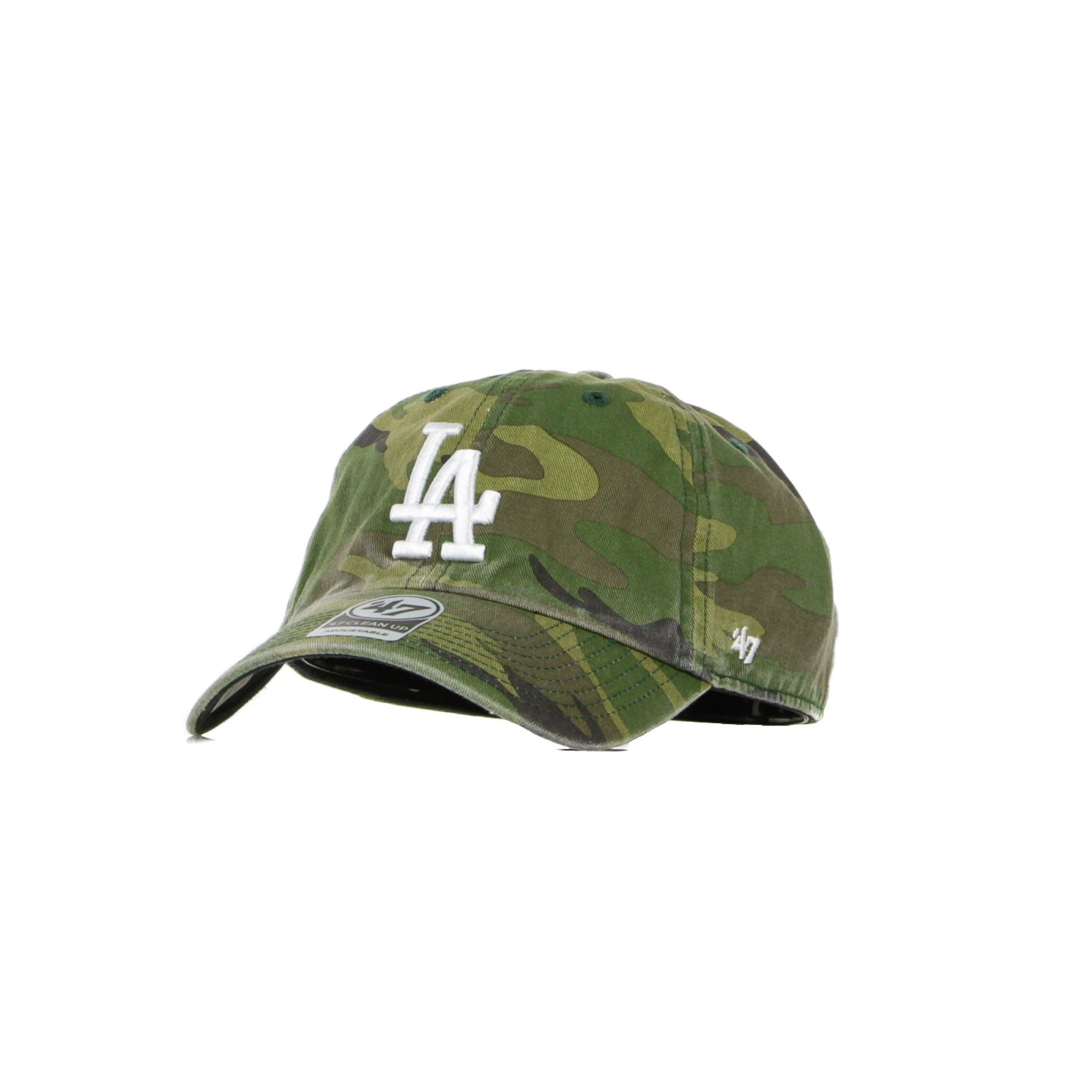 47 Brand, Cappellino Visiera Curva Uomo Mlb Clean Up Losdod, Camo/white