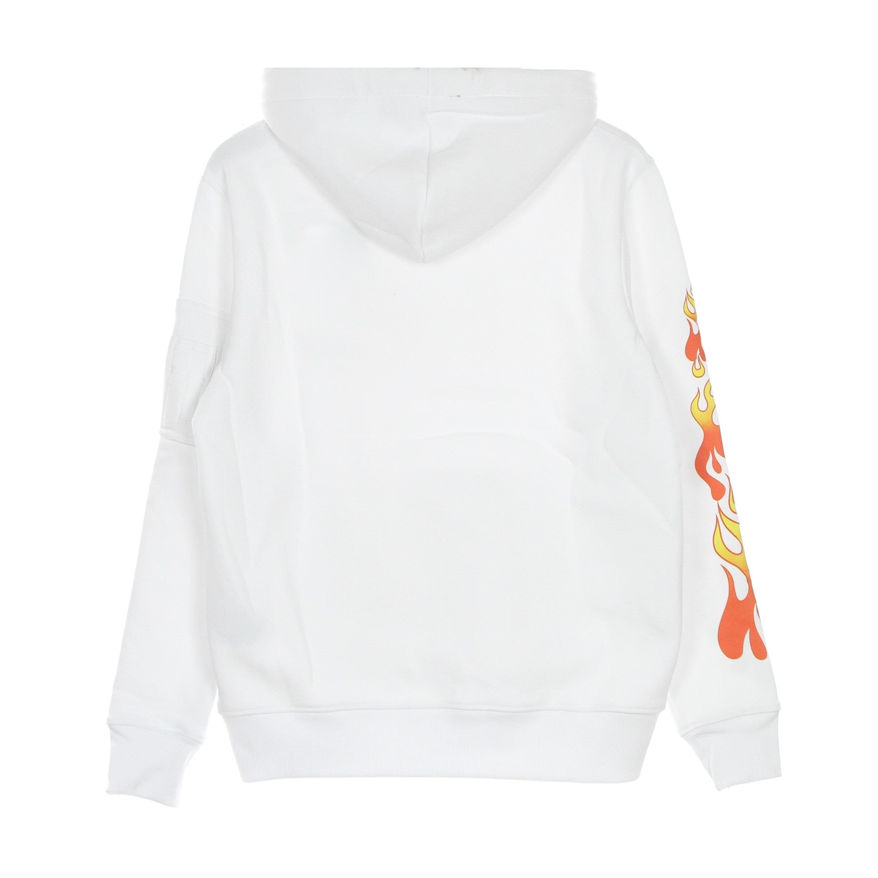 Felpa Cappuccio Uomo Flame Hoody X Hot Wheels White