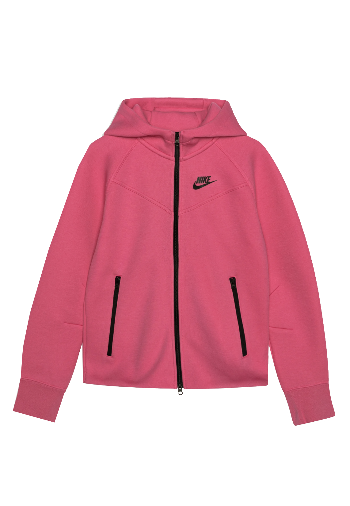 Felpa Leggera Cappuccio Zip Donna W Sportswear Tech Fleece Windrunner Full-zip Aster Pink/black