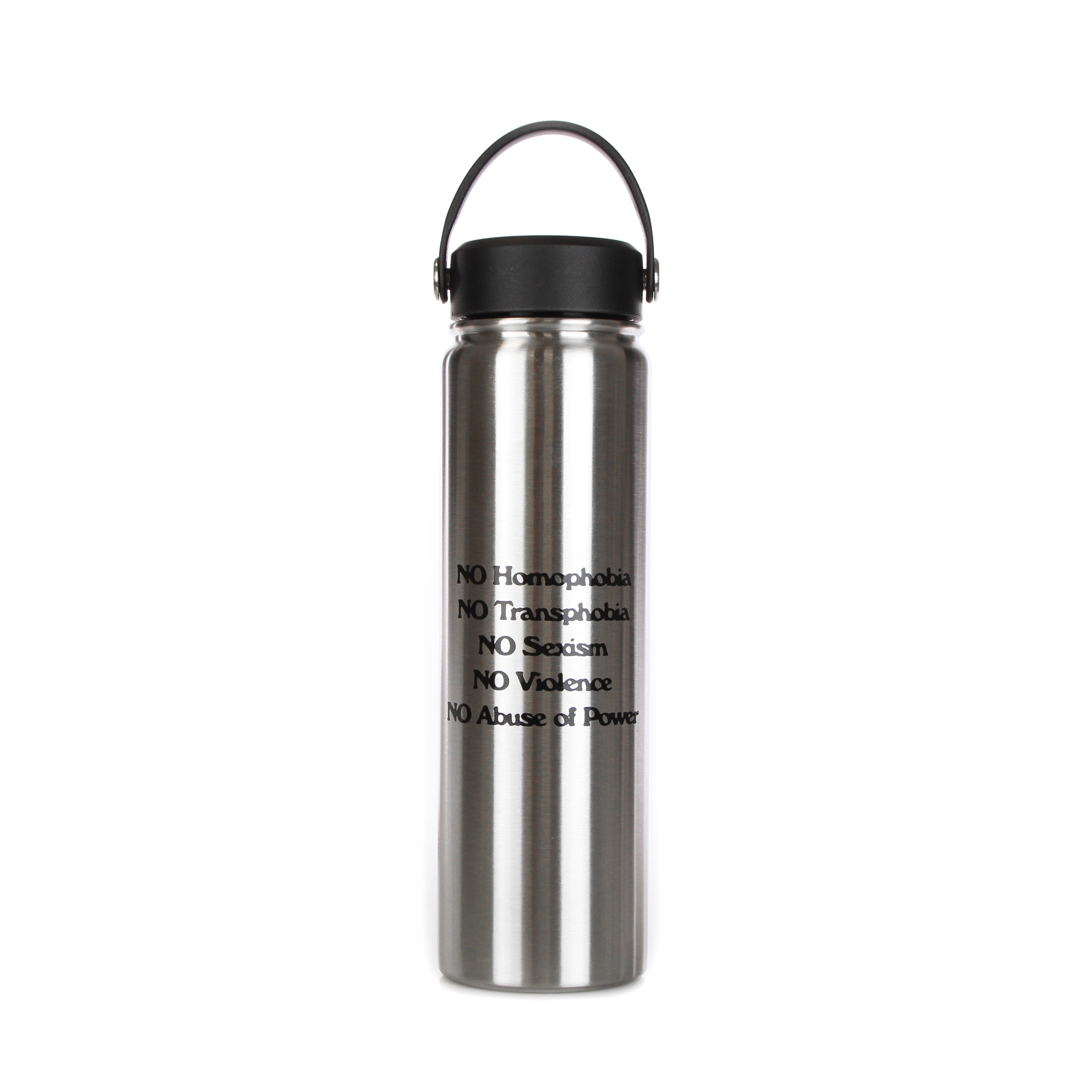 Obey, Borraccia Uomo Protest Bottle, Silver/black