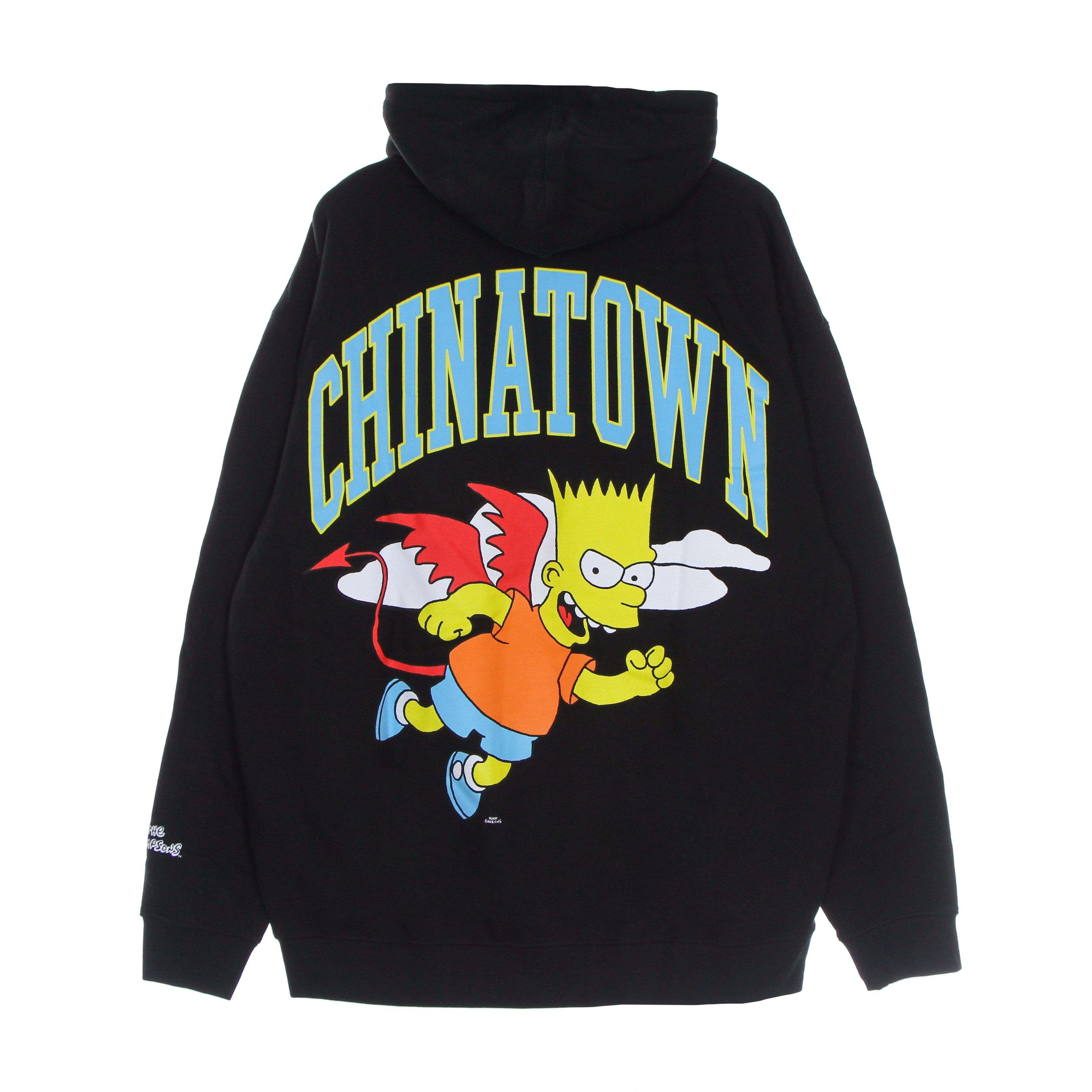 Market, Felpa Cappuccio Uomo Devil Arc Hoodie X The Simpsons, Black