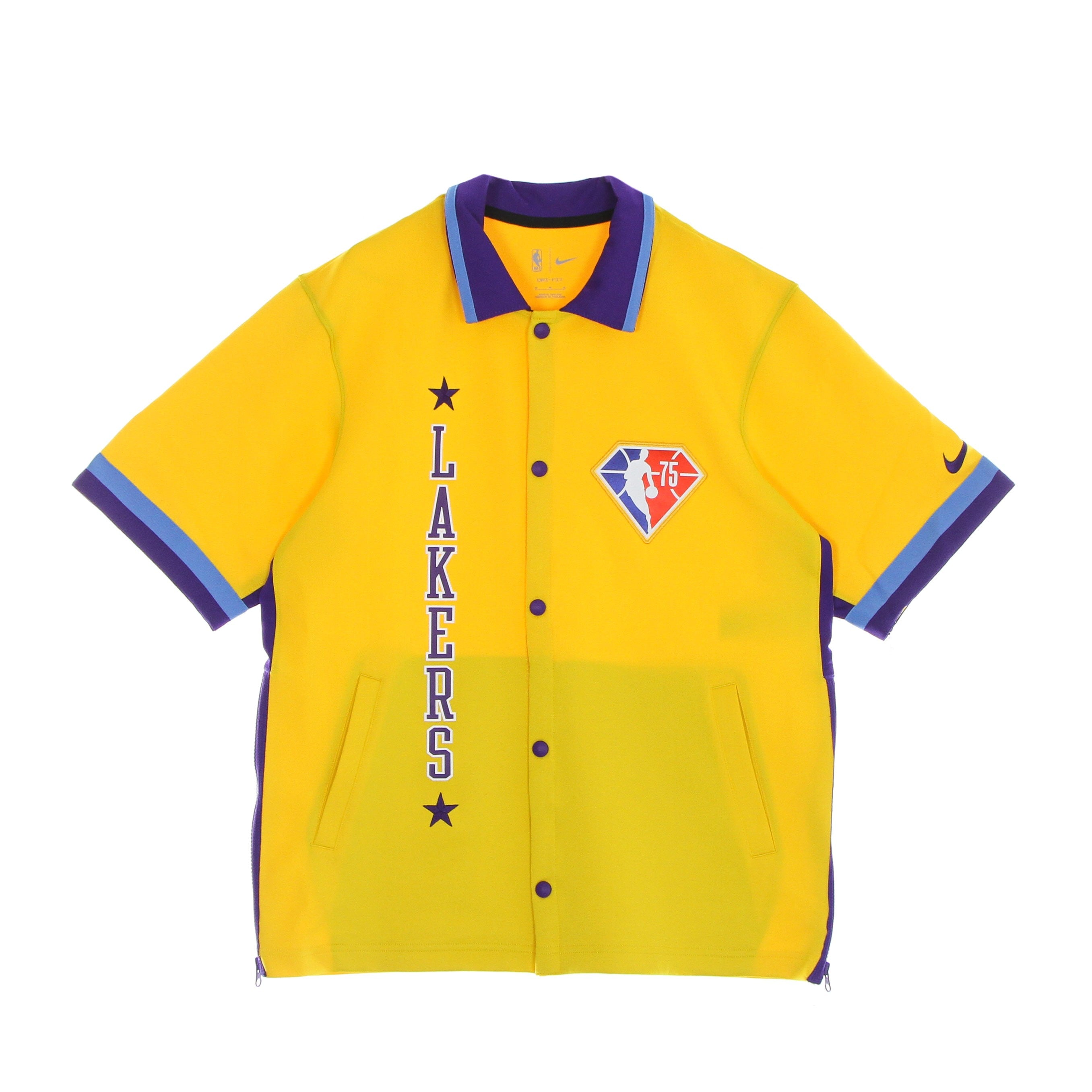 Casacca Bottoni Uomo Nba Dri Fit Showtime Jacket Loslak Amarillo/field Purple/coast/field Purple