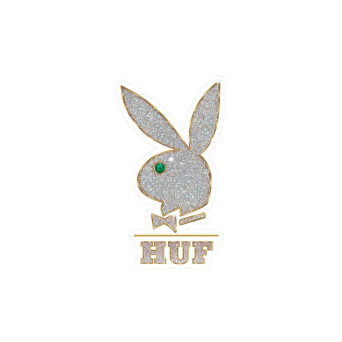 Huf, Adesivo Uomo Rhinestone Rabbit Head Sticker X Playboy, Rhinestone