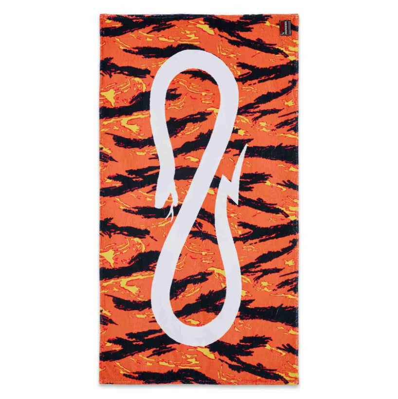 Propaganda, Asciugamano Uomo Tiger Camo Beach Towel, Orange