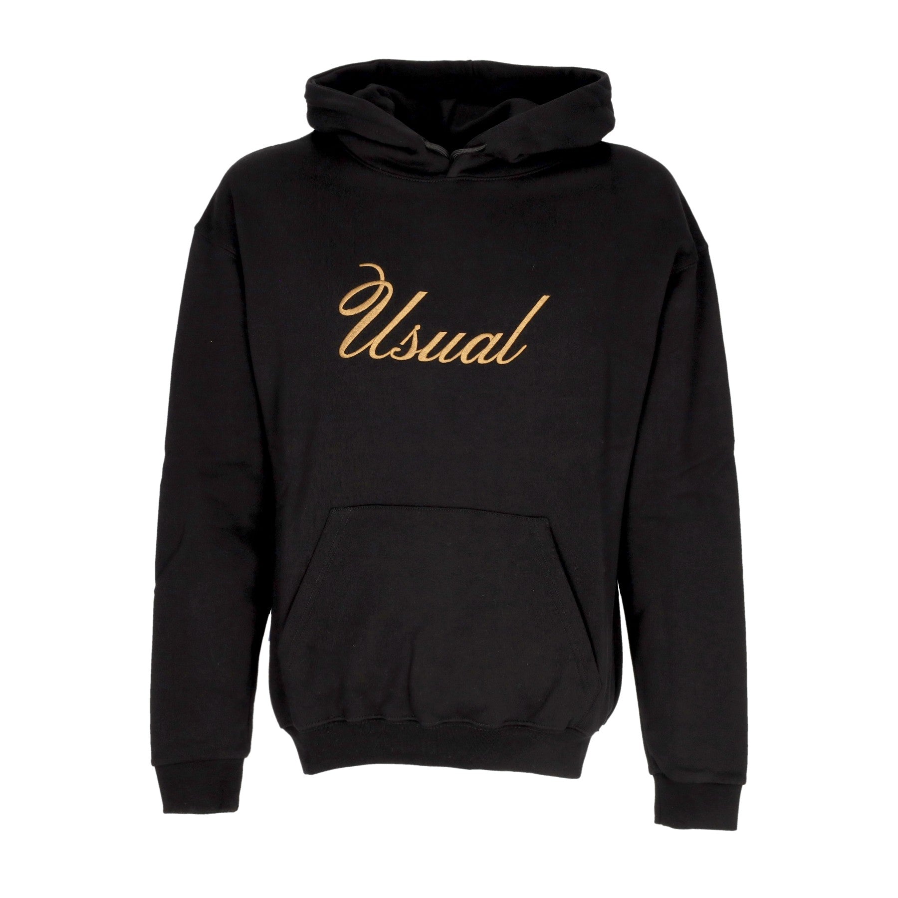 Usual, Felpa Cappuccio Uomo Signature Hoodie, Black