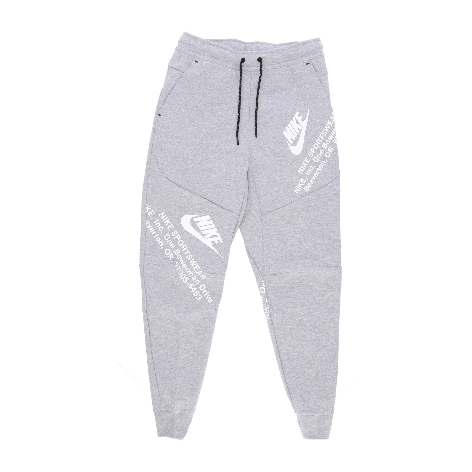 Nike, Pantalone Tuta Leggero Uomo Sportswear Tech Fleece Gx Cb Jogger, Dk Grey Heather/white