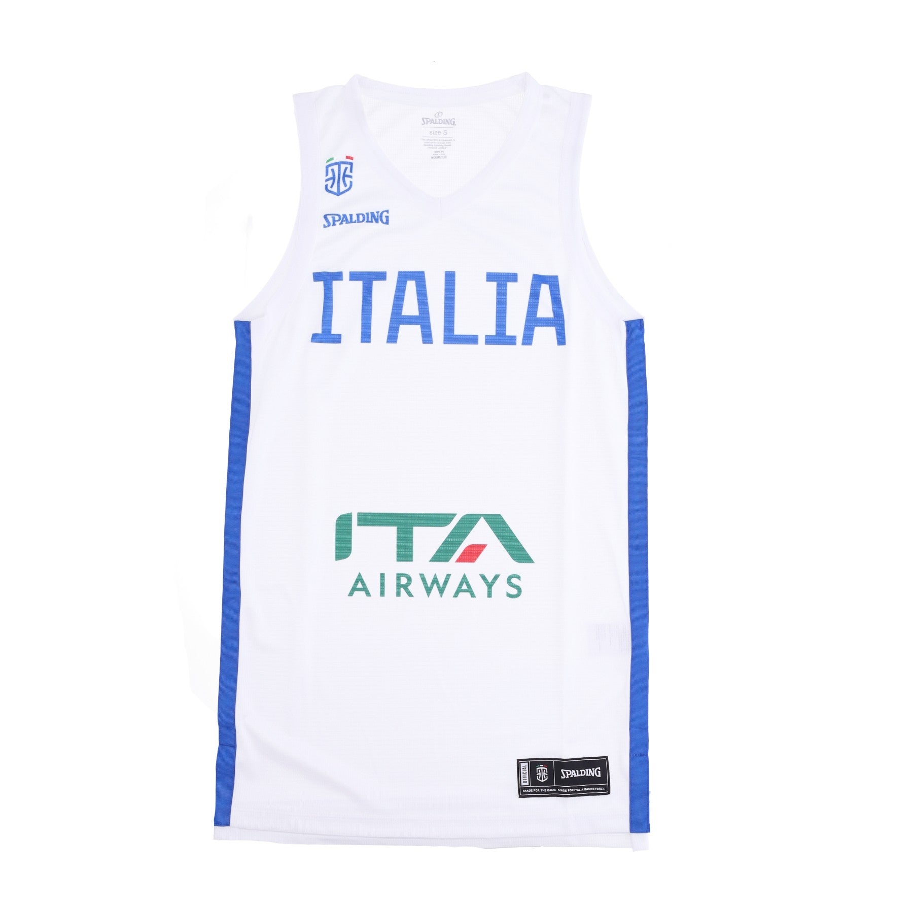 Spalding, Canotta Basket Uomo Official Jersey 22, White