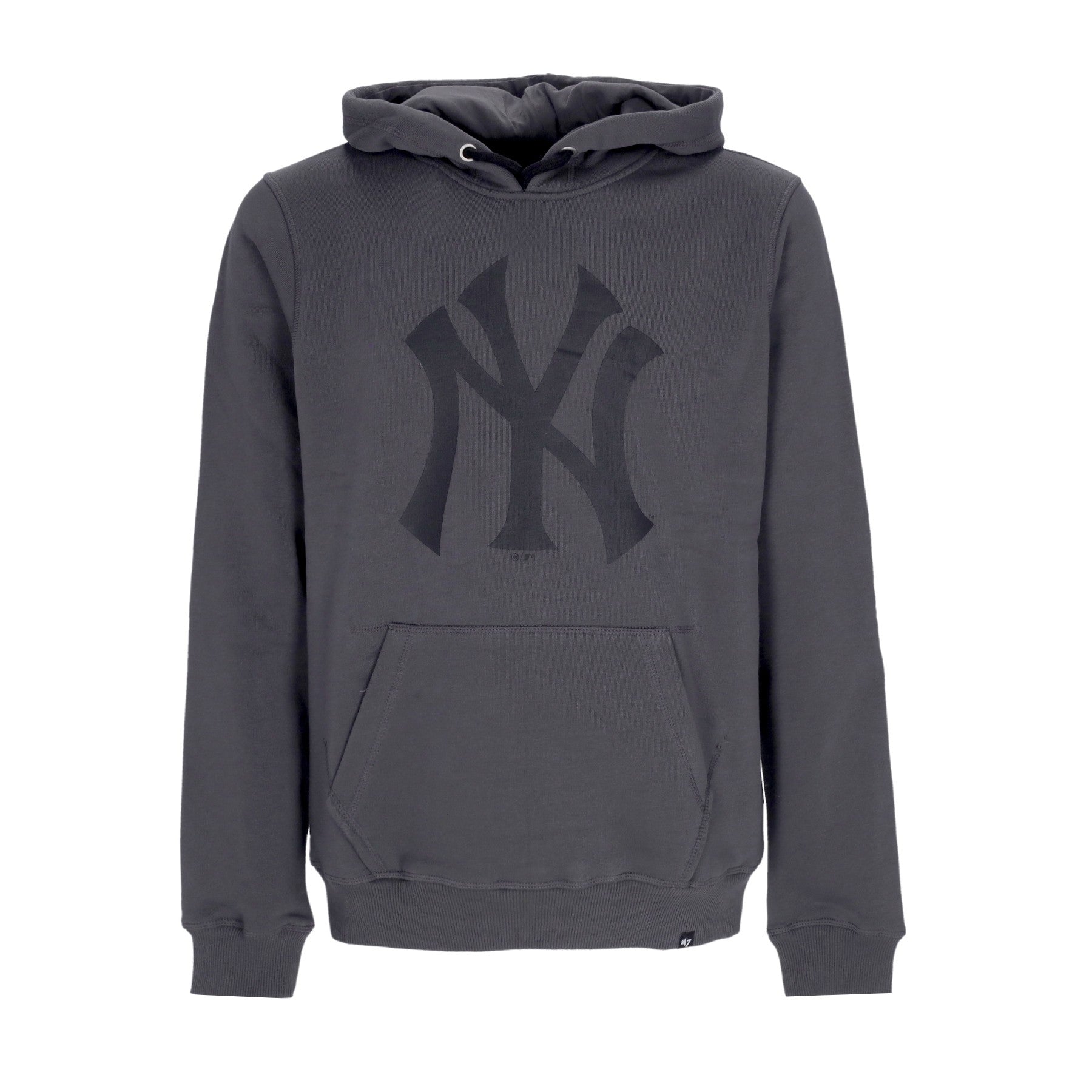 47 Brand, Felpa Cappuccio Uomo Mlb Imprint Burnside Hood Neyyan, Charcoal