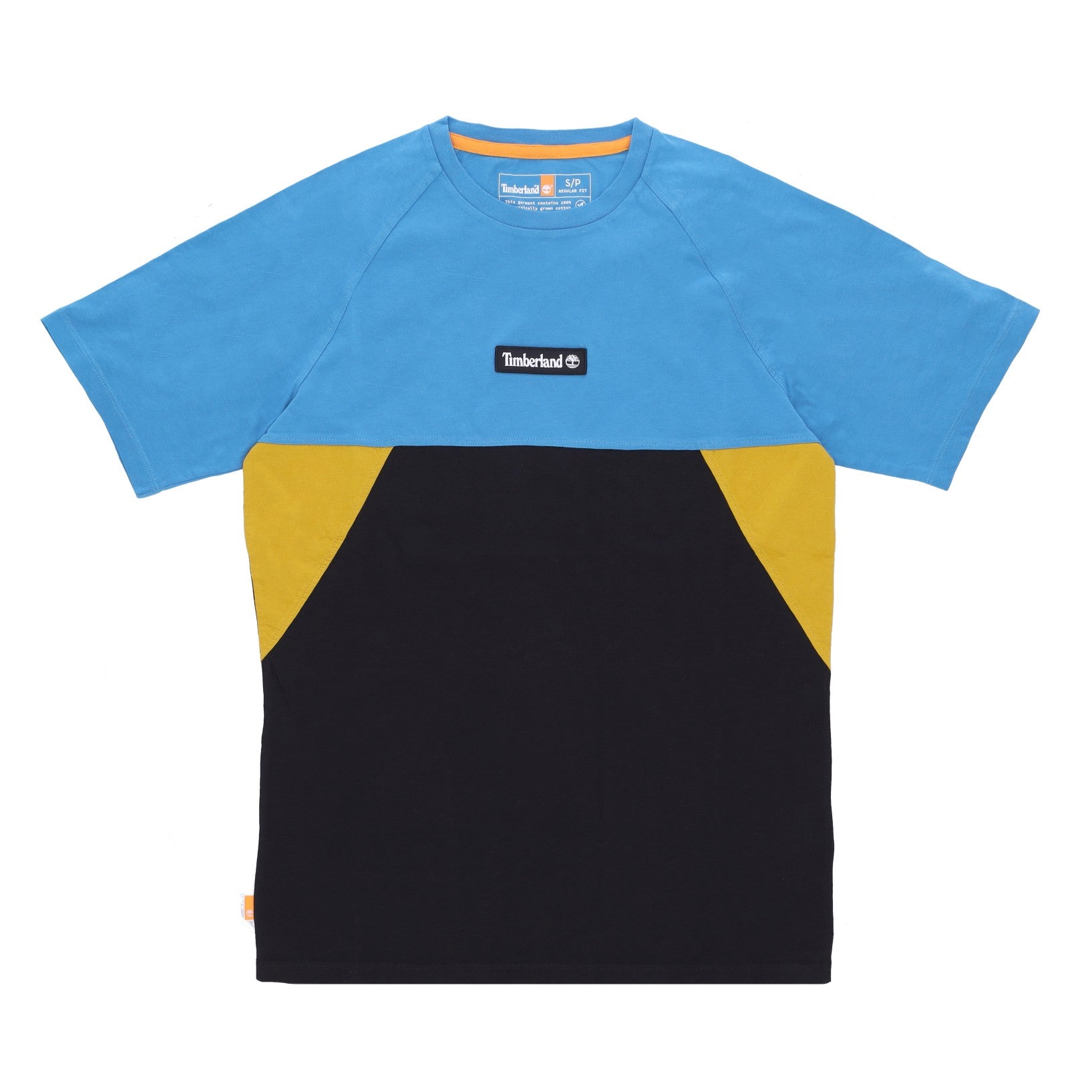 Timberland, Maglietta Uomo Cut& Sew Tee, Sea Of Belize/black