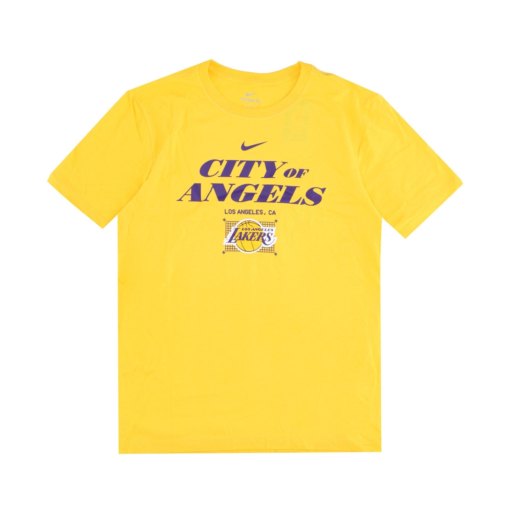 Nike Nba, Maglietta Uomo Nba City Edition Tee Loslak, Amarillo