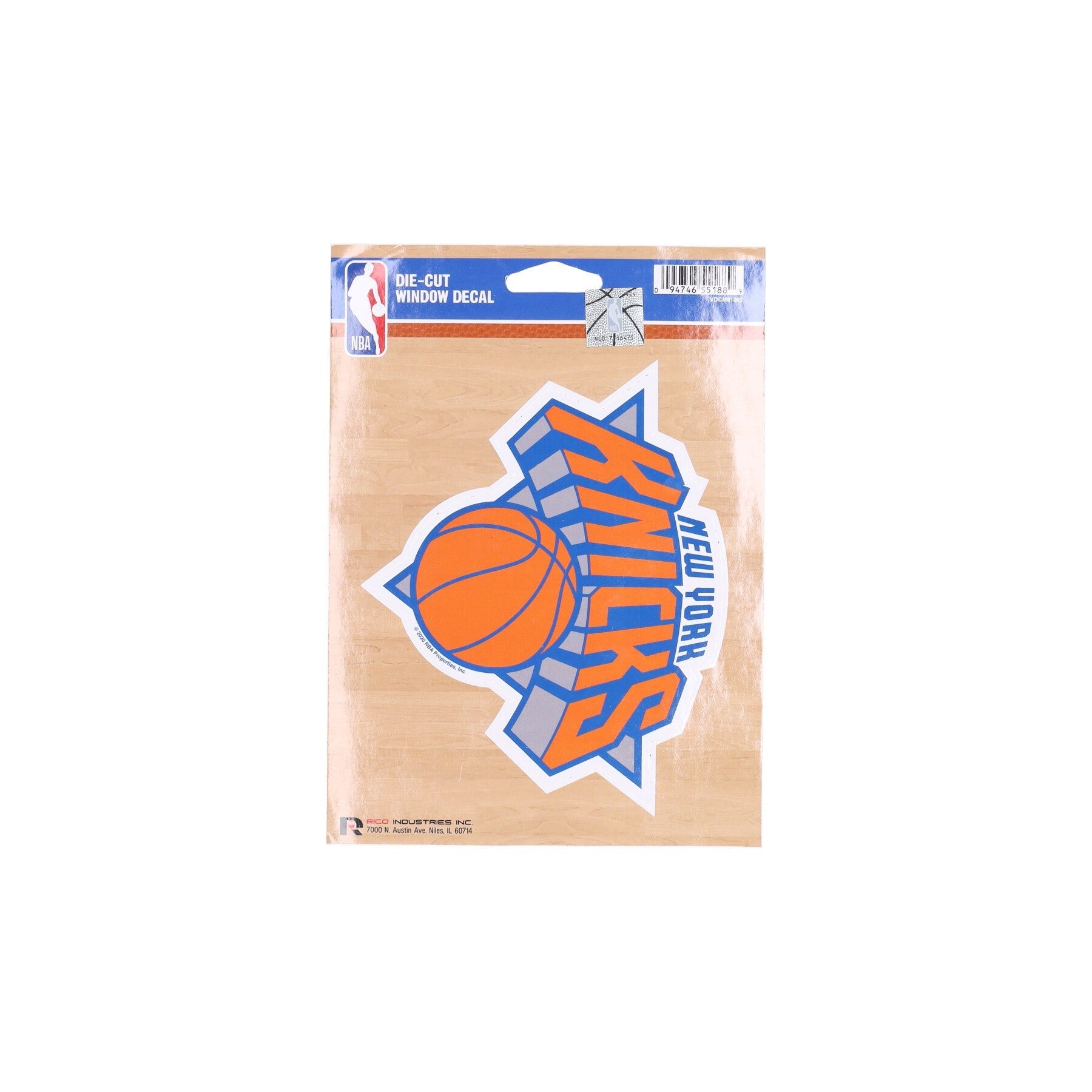 Rico Industries, Adesivo Uomo Nba Medium Die Cut Decal Neykni, Original Team Colors