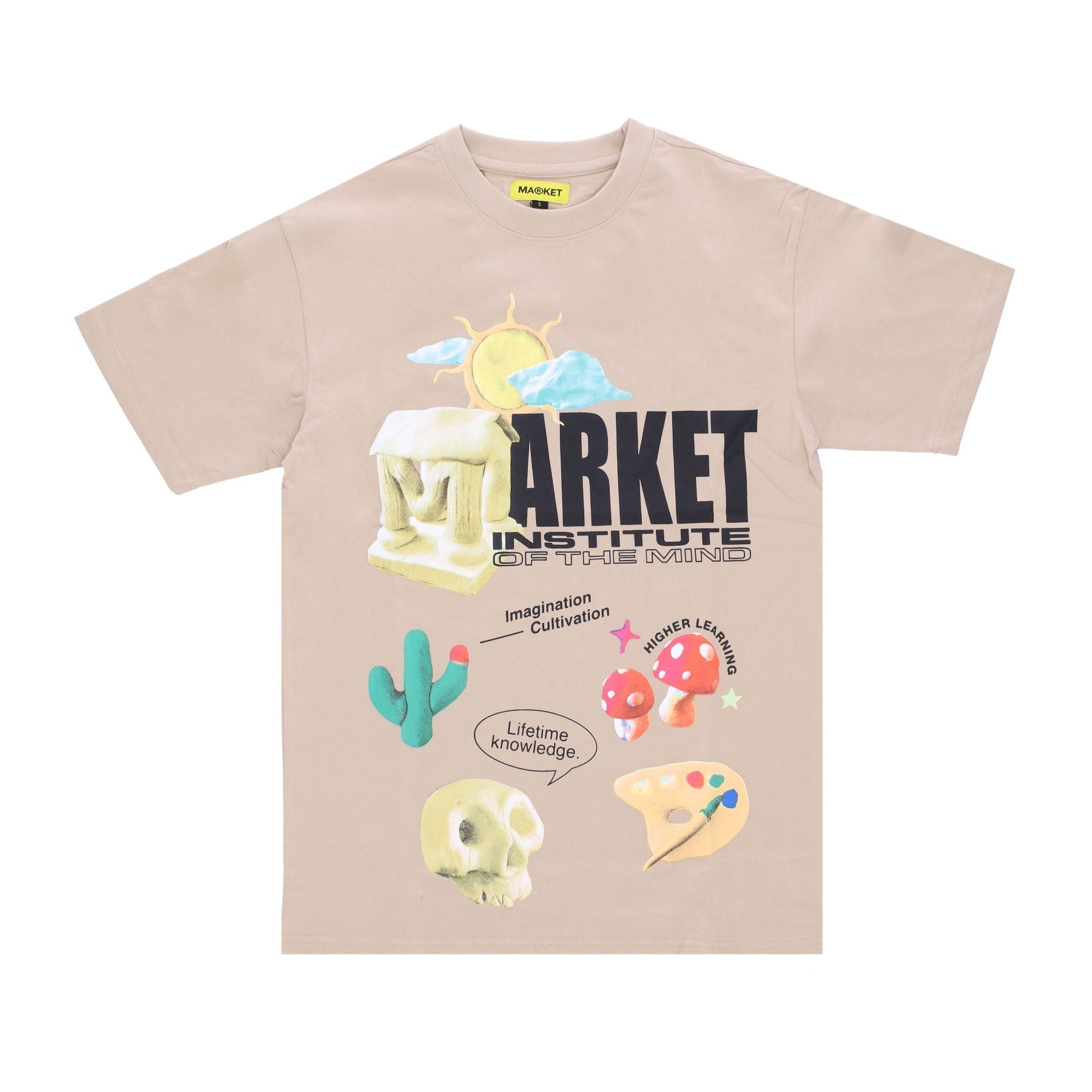 Market, Maglietta Uomo Institute Of The Mind Tee, Beige