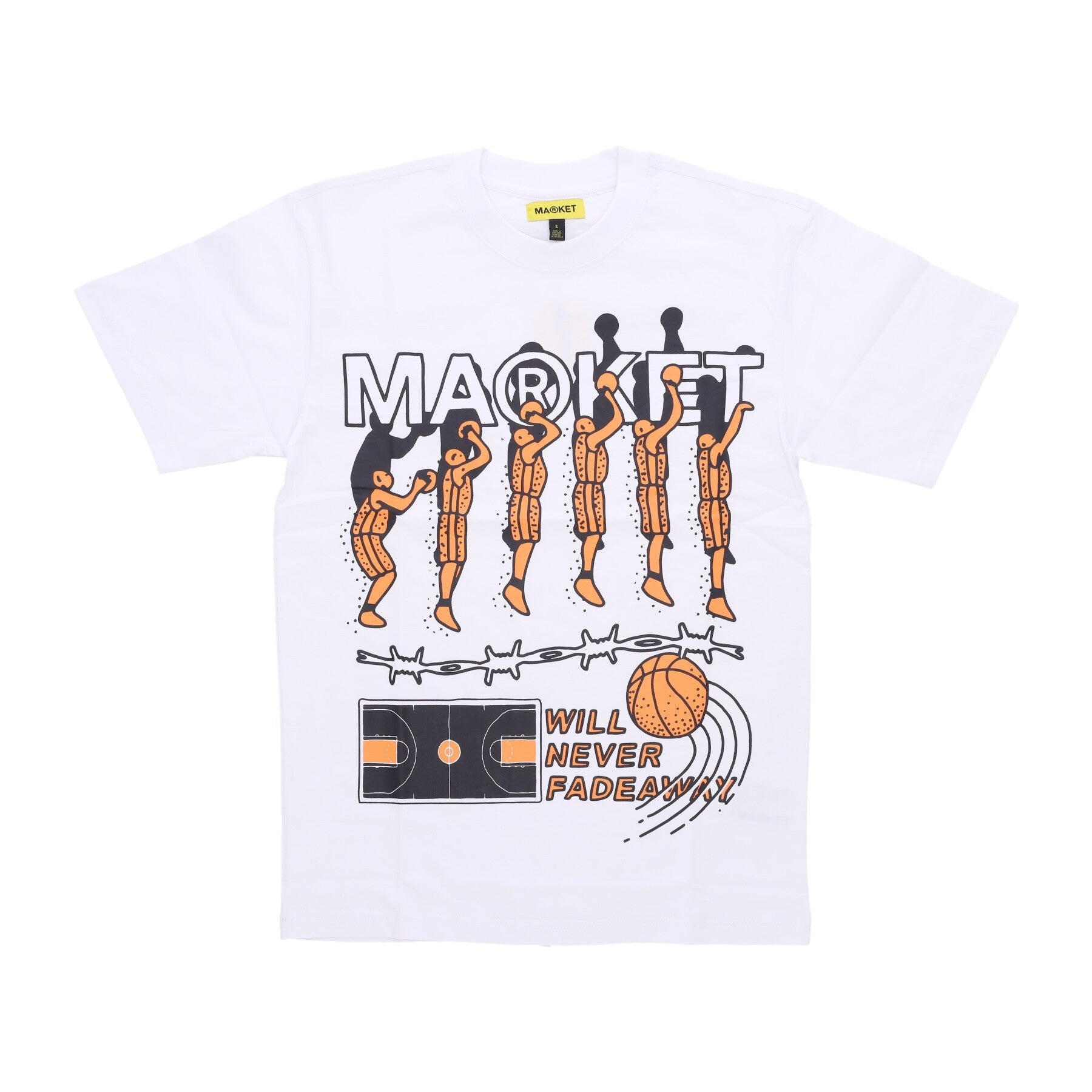 Market, Maglietta Uomo Jump Shot Tee, Black