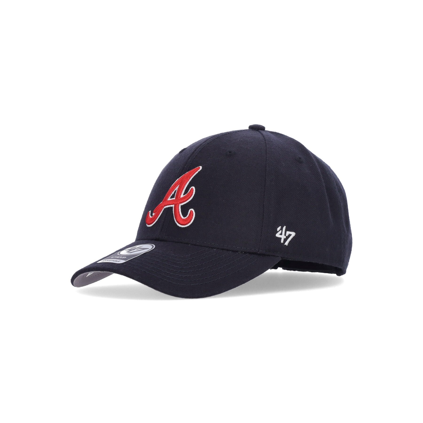 Cappellino Visiera Curva Uomo Mlb Mvp Atlbra Navy