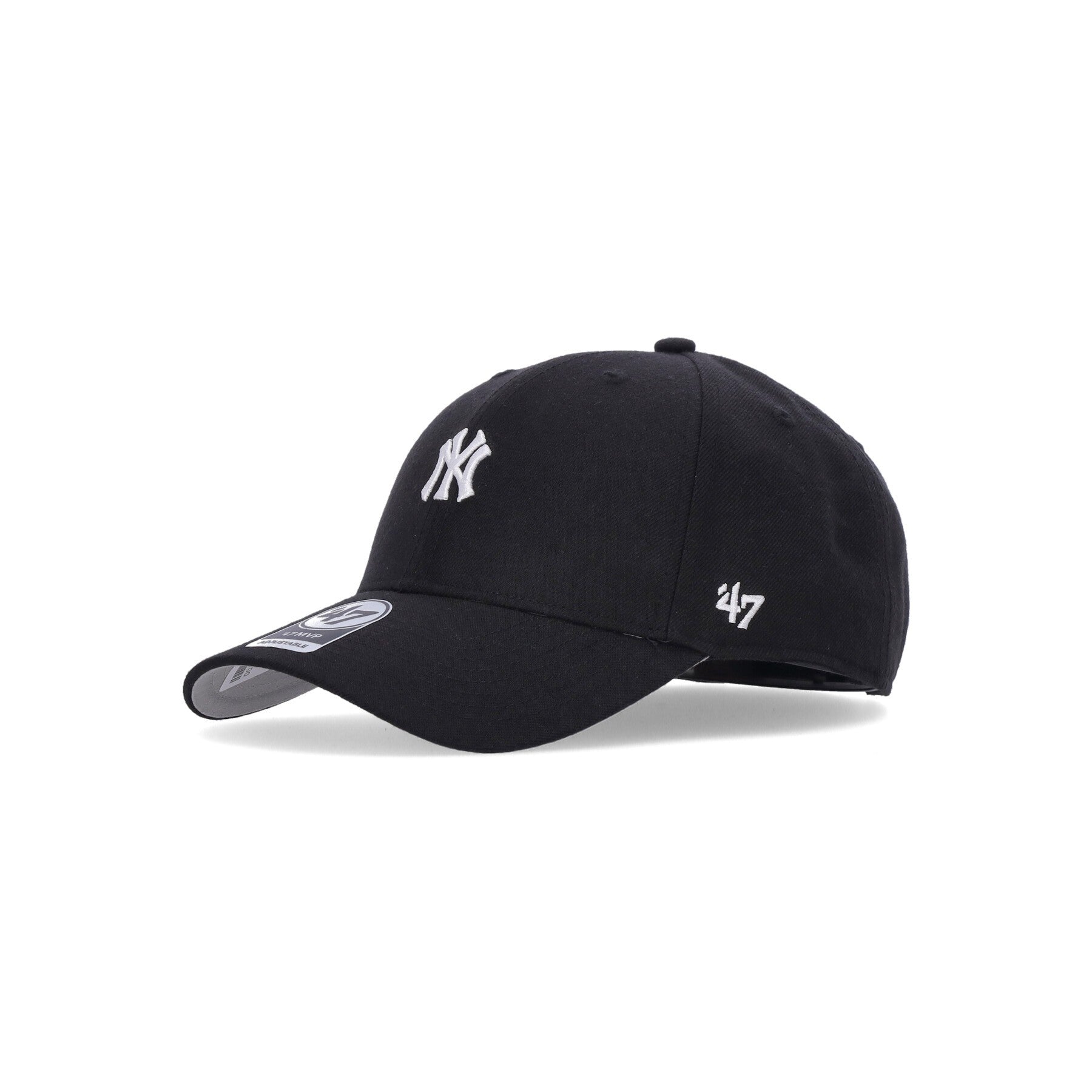 47 Brand, Cappellino Visiera Curva Uomo Mlb Base Runner Mvp Neyyan, Black/white