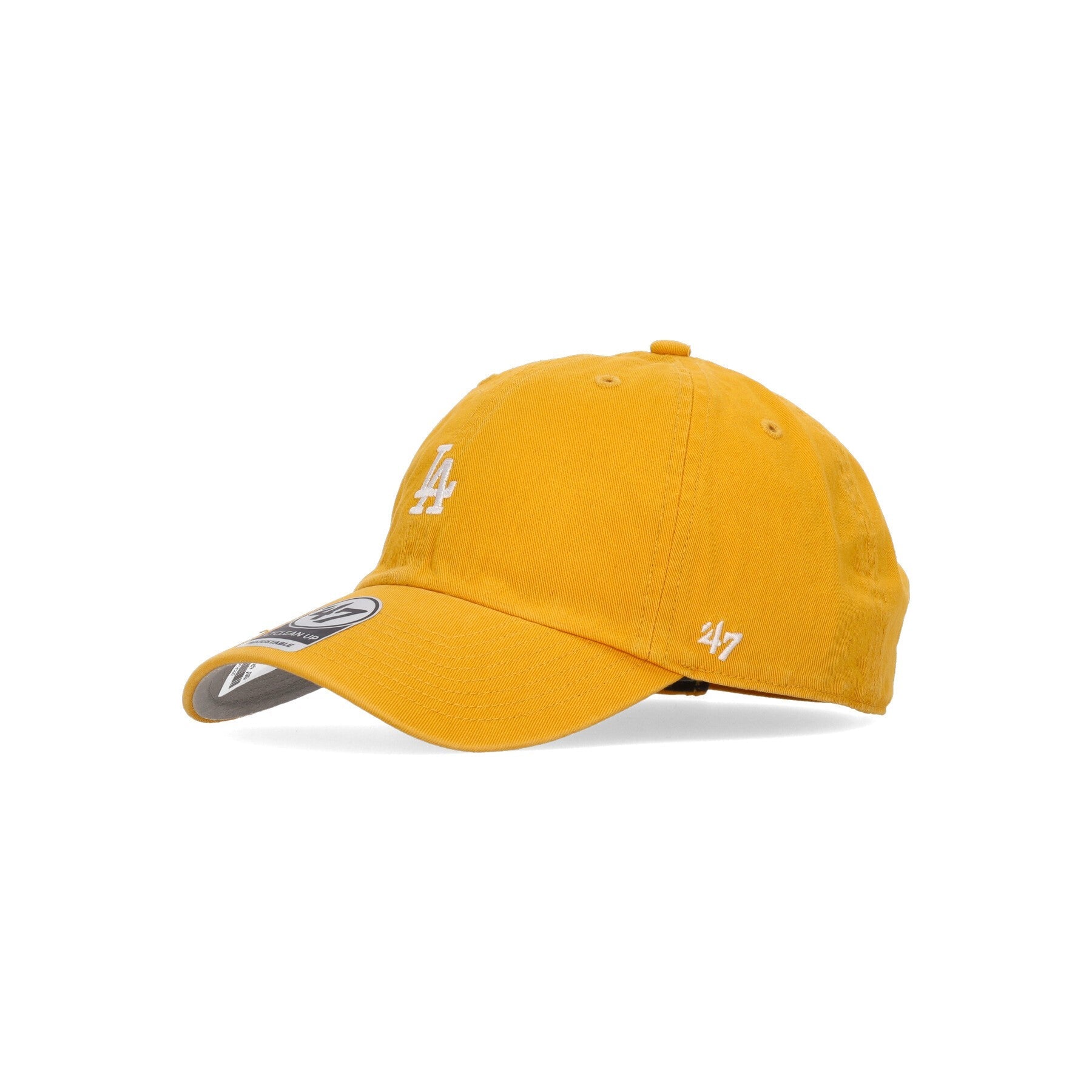 47 Brand, Cappellino Visiera Curva Uomo Mlb Baserunner Clean Up Losdod, Gold/white