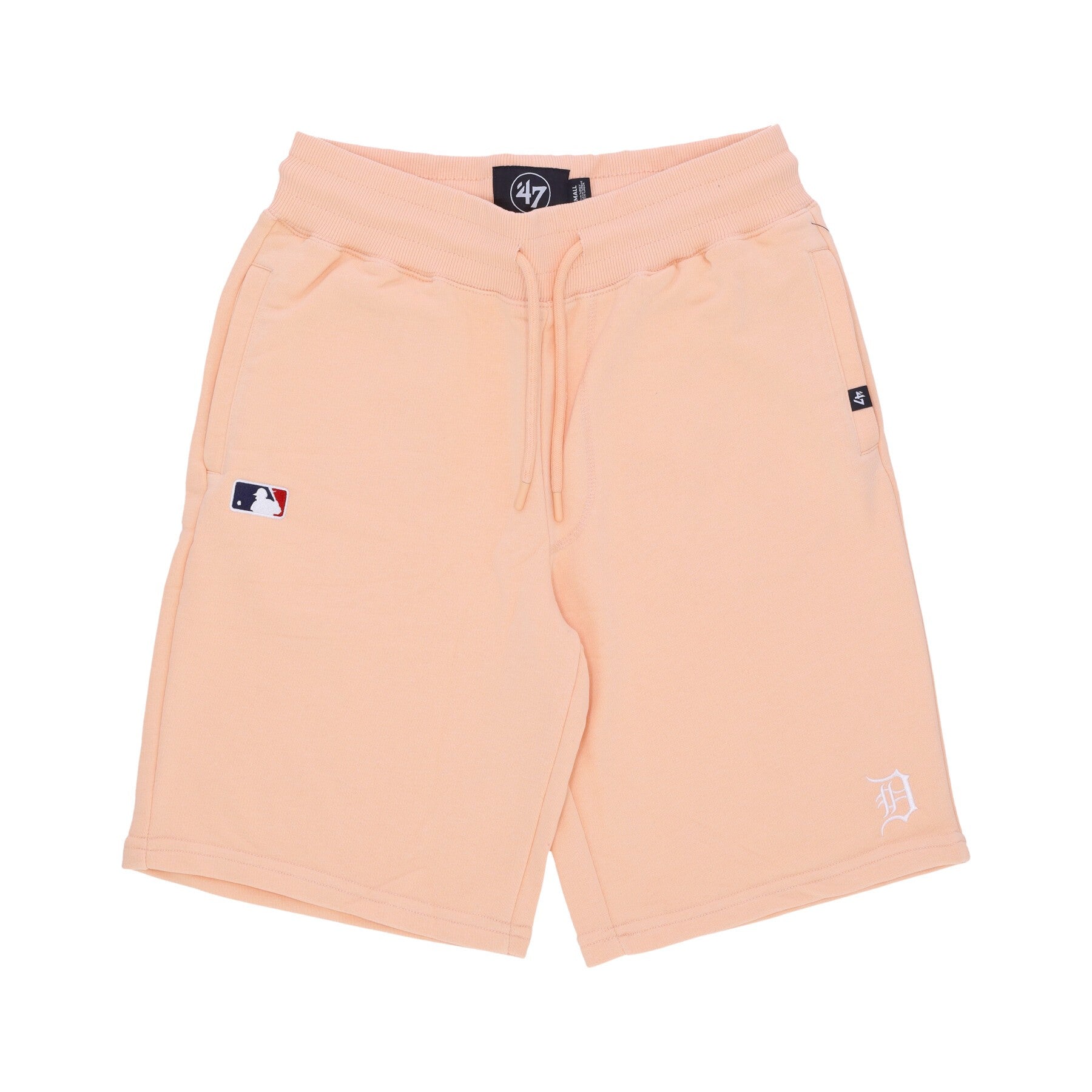 47 Brand, Pantalone Corto Tuta Uomo Mlb Lc Emb Helix Base Runner Shorts Dettig, Peach