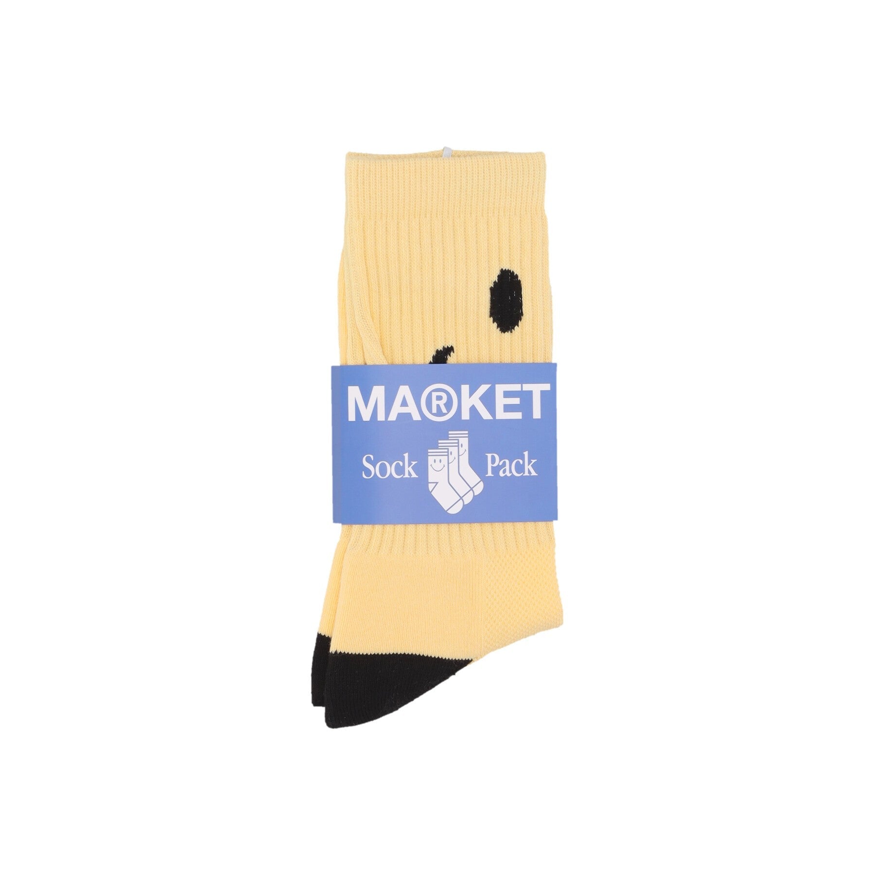 Market, Calza Media Uomo Smiley Oversized Socks, Sunshine