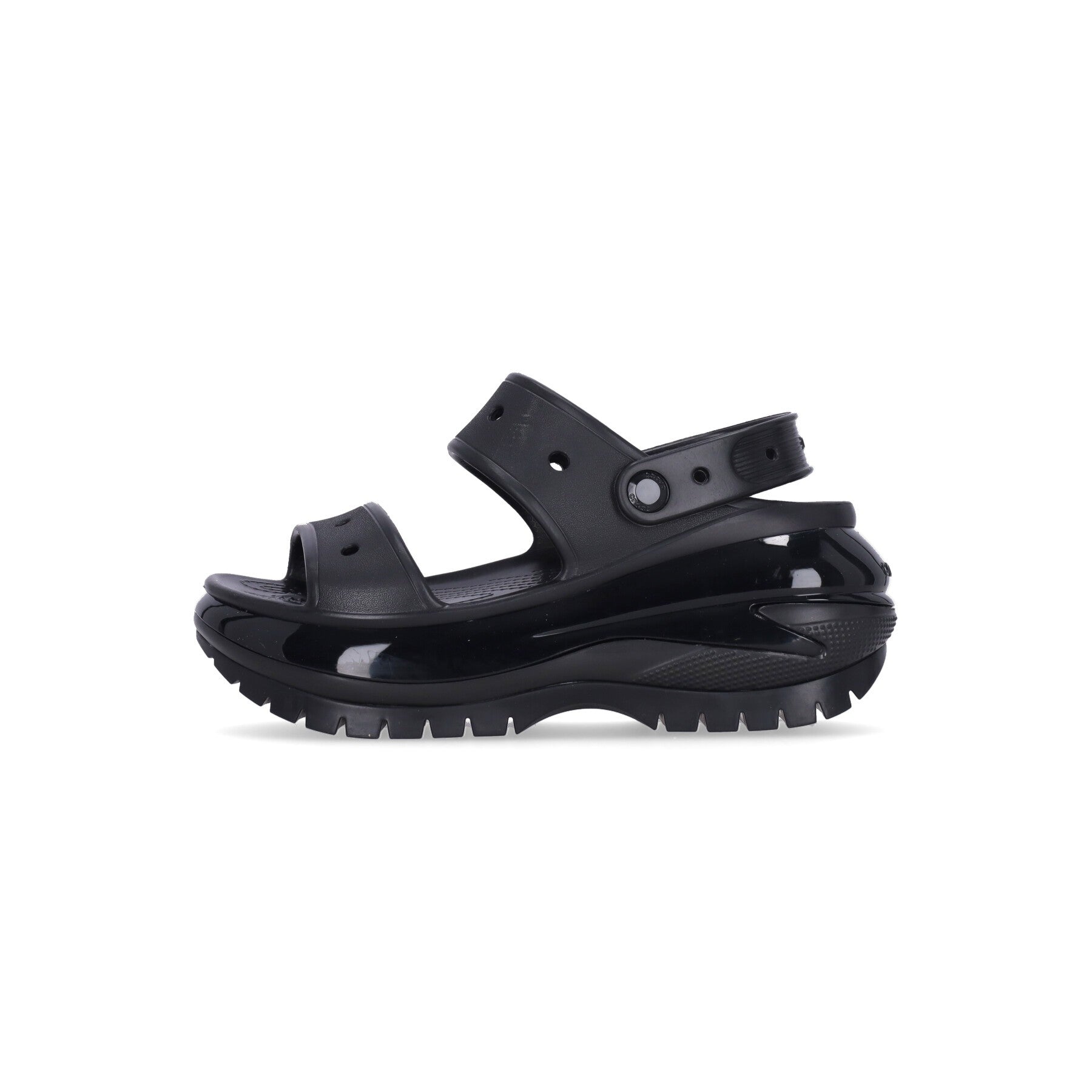 Crocs, Sandalo Donna Classic Mega Crush Sandal W, Black