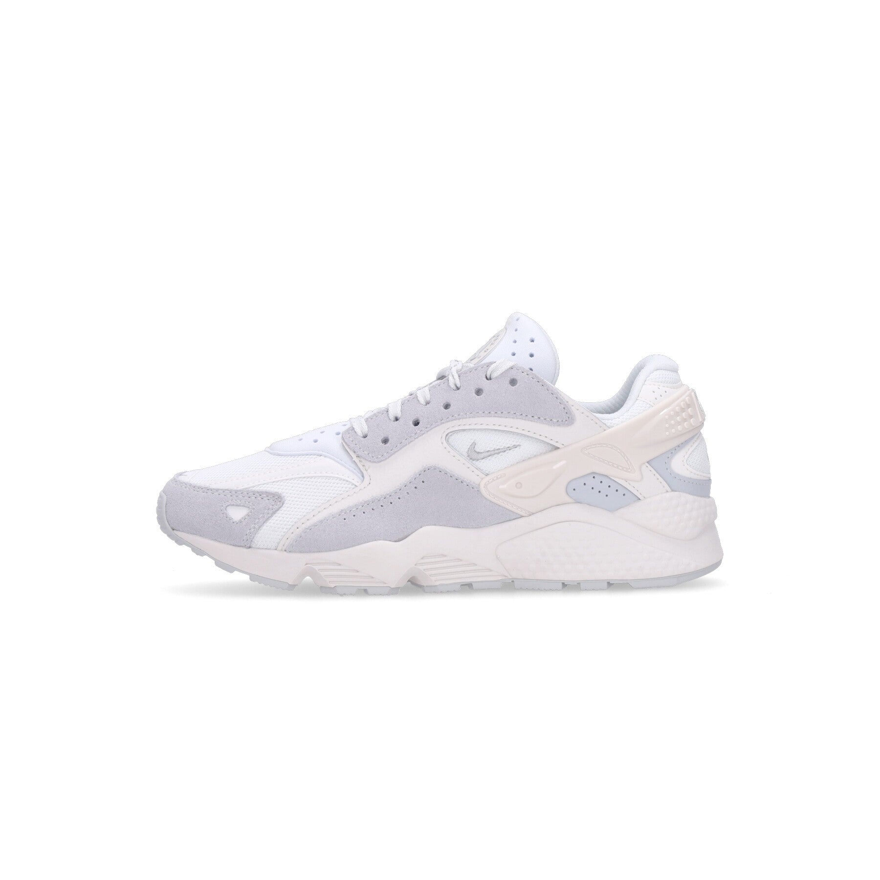 Nike, Scarpa Bassa Uomo Air Huarache Runner, Summit White/metallic Silver/white