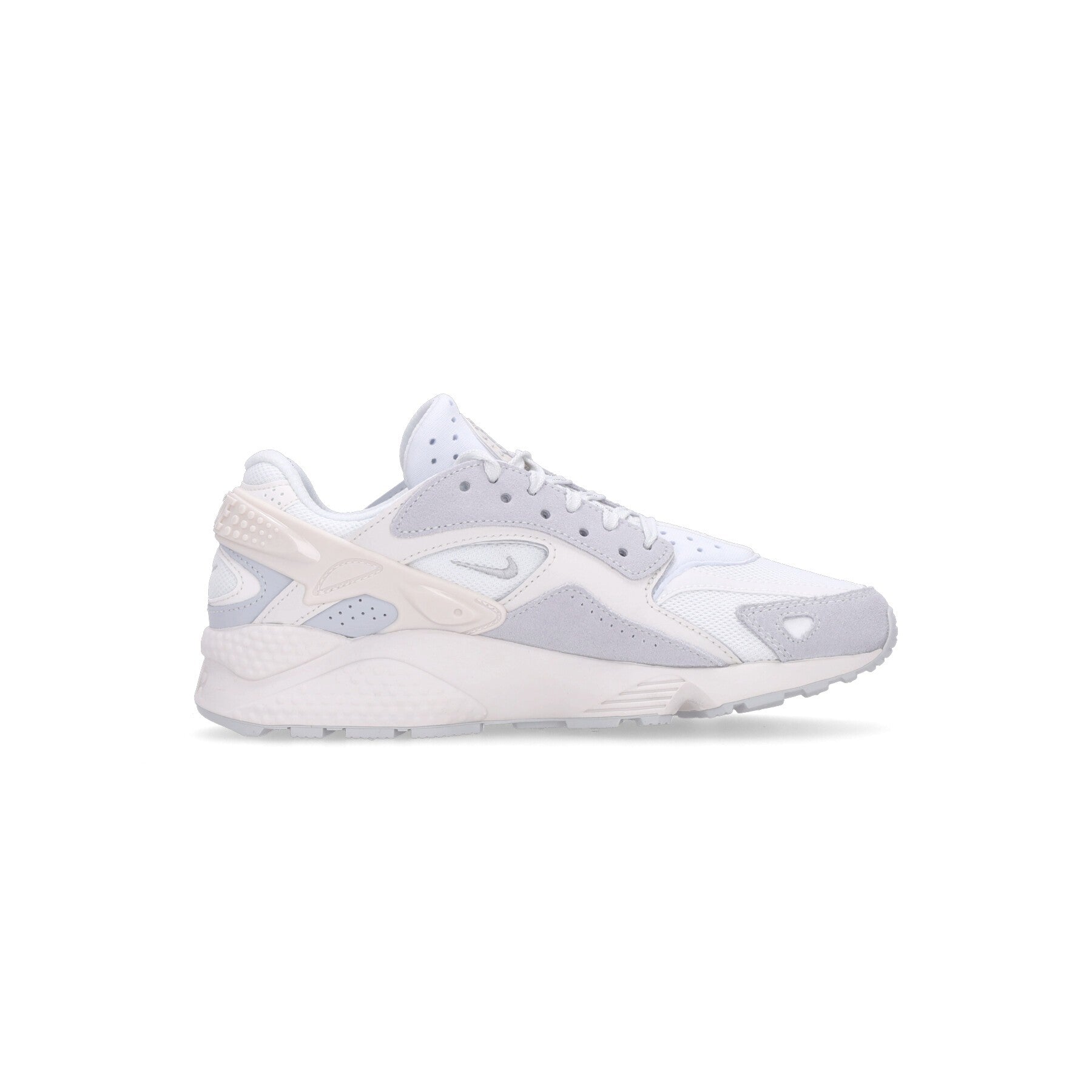 Nike, Scarpa Bassa Uomo Air Huarache Runner, Summit White/metallic Silver/white