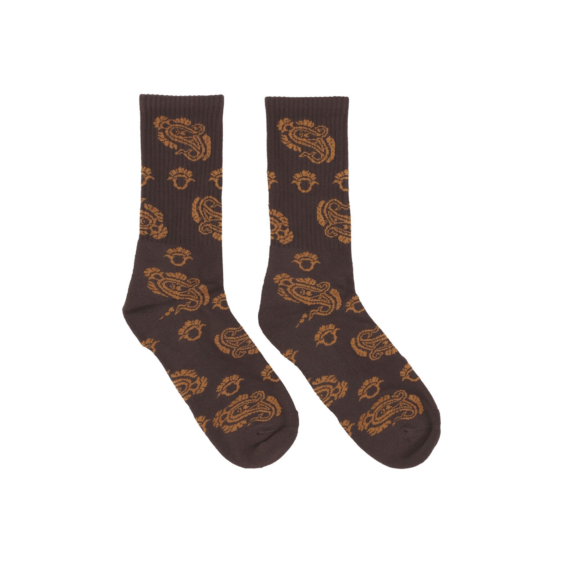 Carhartt Wip, Calza Media Uomo Paisey Socks, Paisley Big Jacquard/buckeye