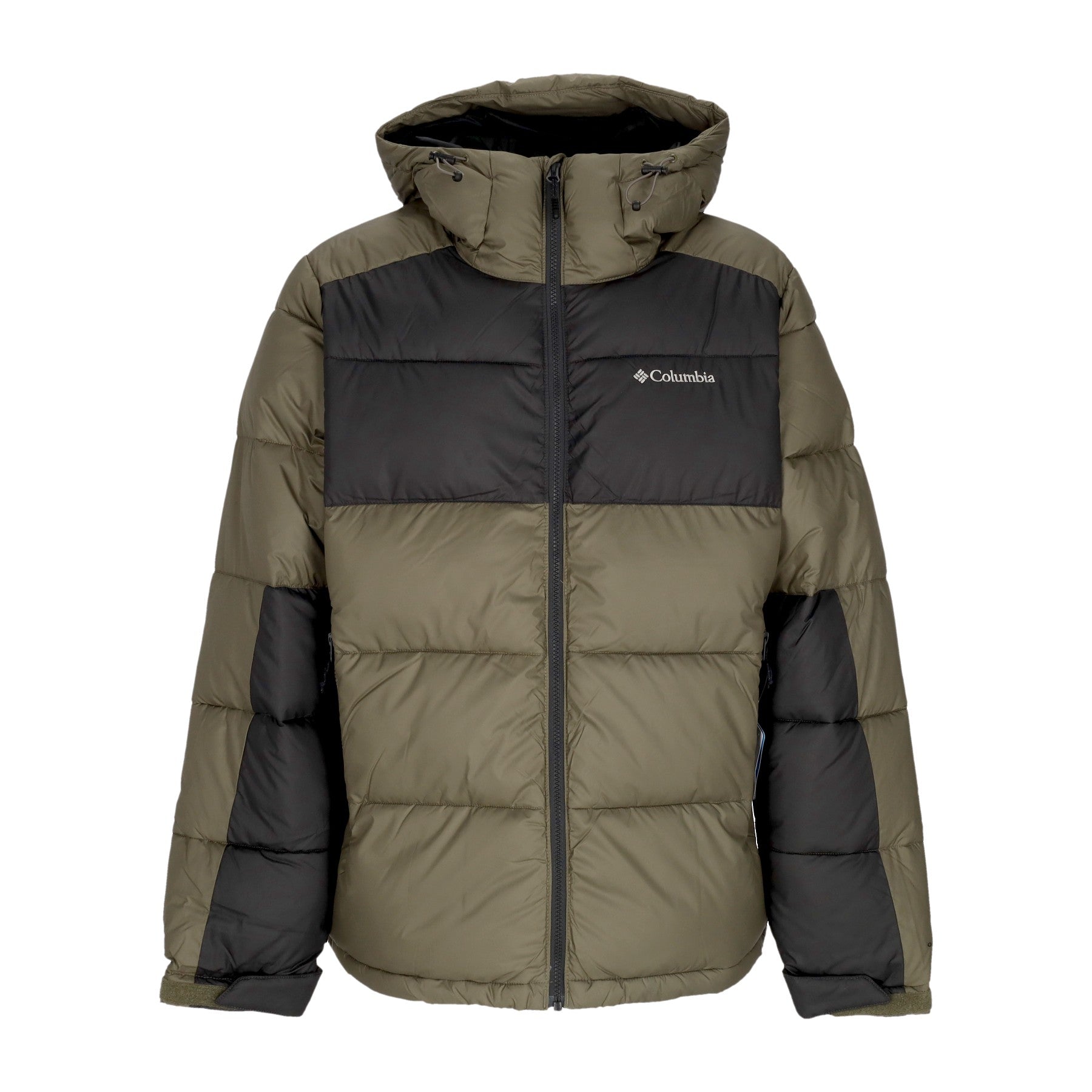 Columbia, Piumino Uomo Pike Lake Ii Hooded Jacket, Stone Green