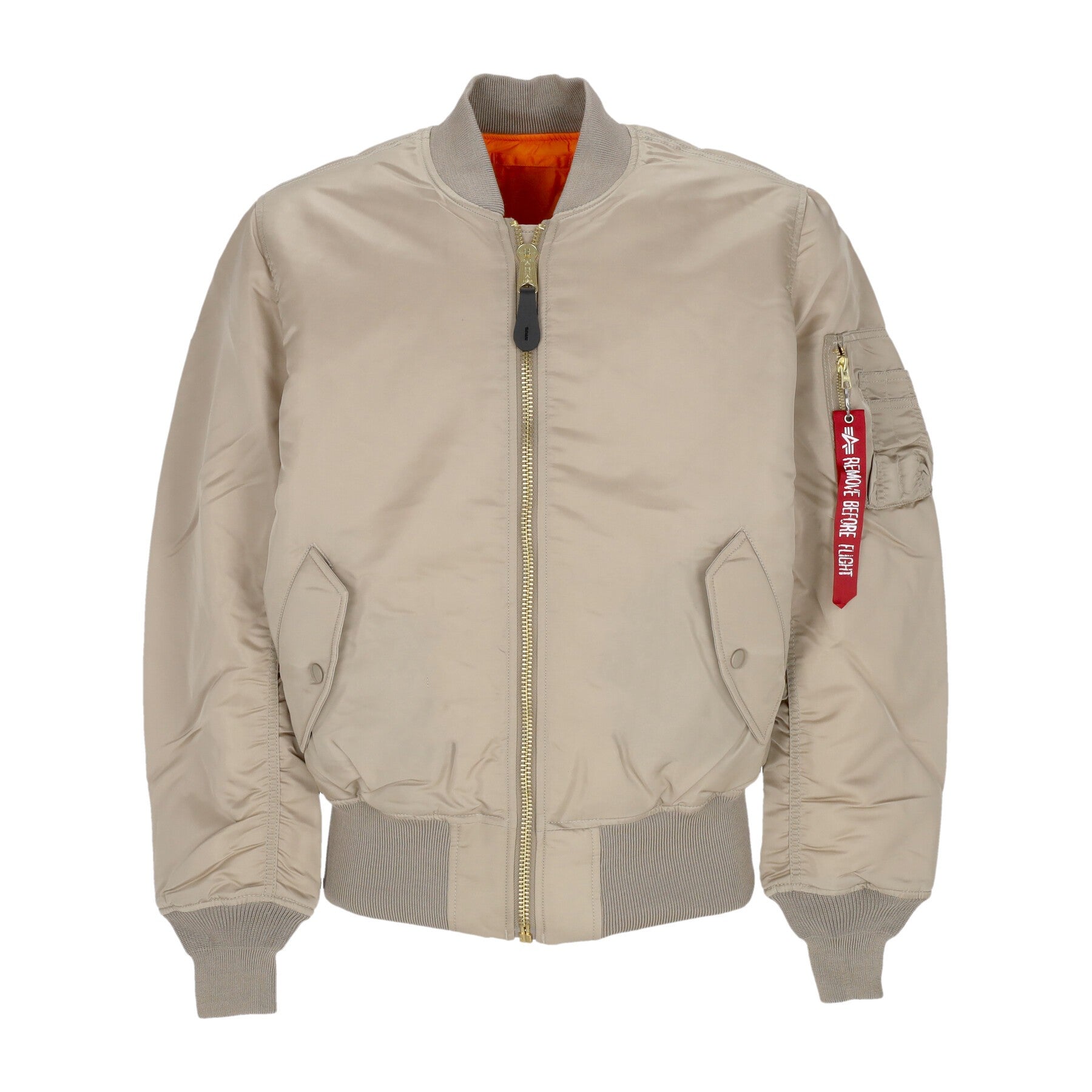 Alpha Industries, Giubbotto Bomber Uomo Ai Ma-1, Vintage Sand