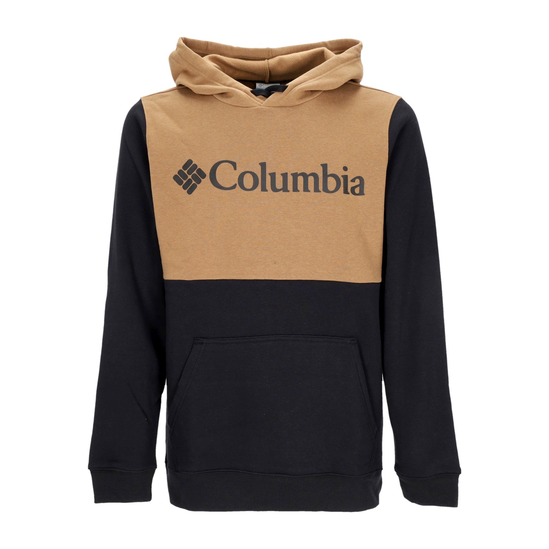 Columbia, Felpa Cappuccio Uomo Columbia Trek Colorblock Hoodie, Black/delta