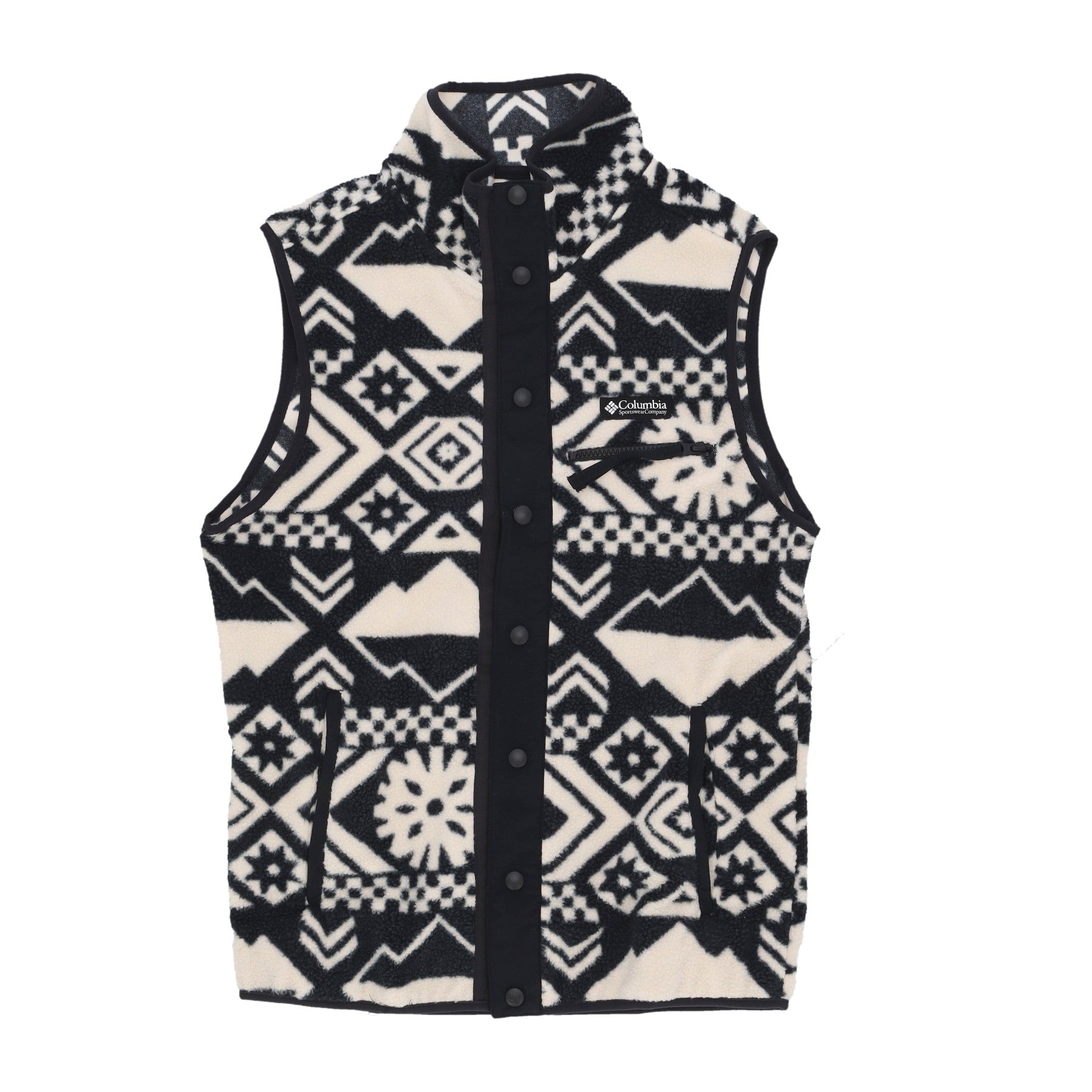 Columbia, Smanicato Uomo Helvetia Vest, Black Checkered