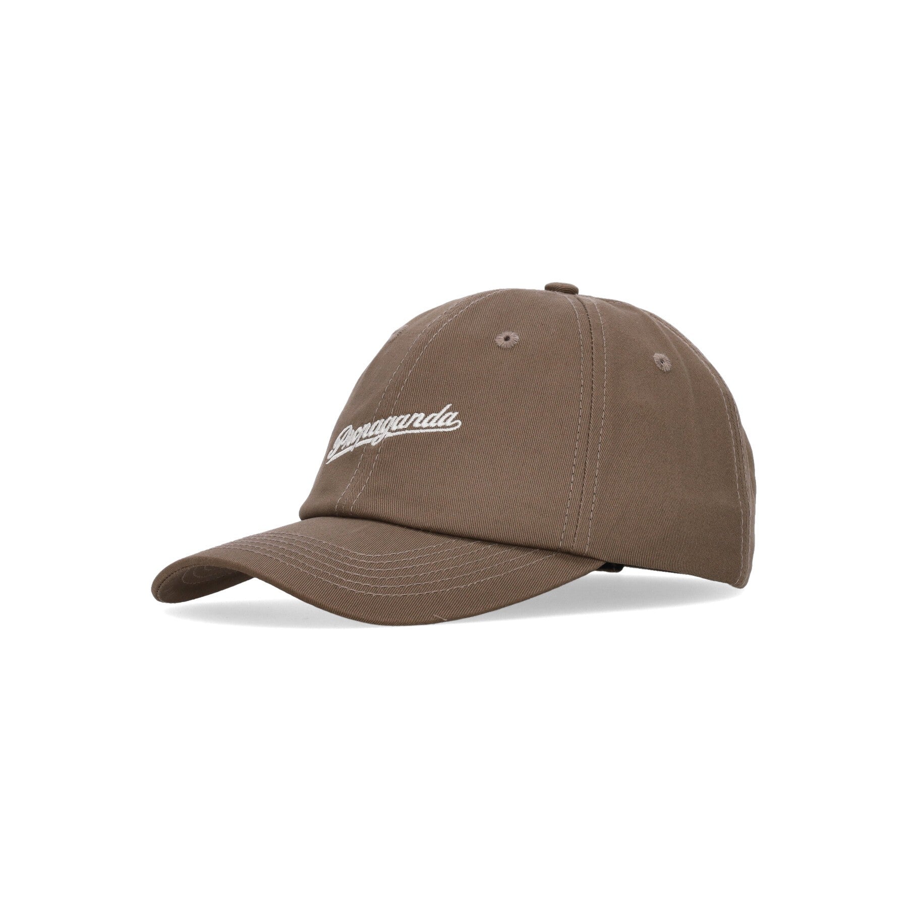 Propaganda, Cappellino Visiera Curva Uomo Signature Dad Hat, Brown