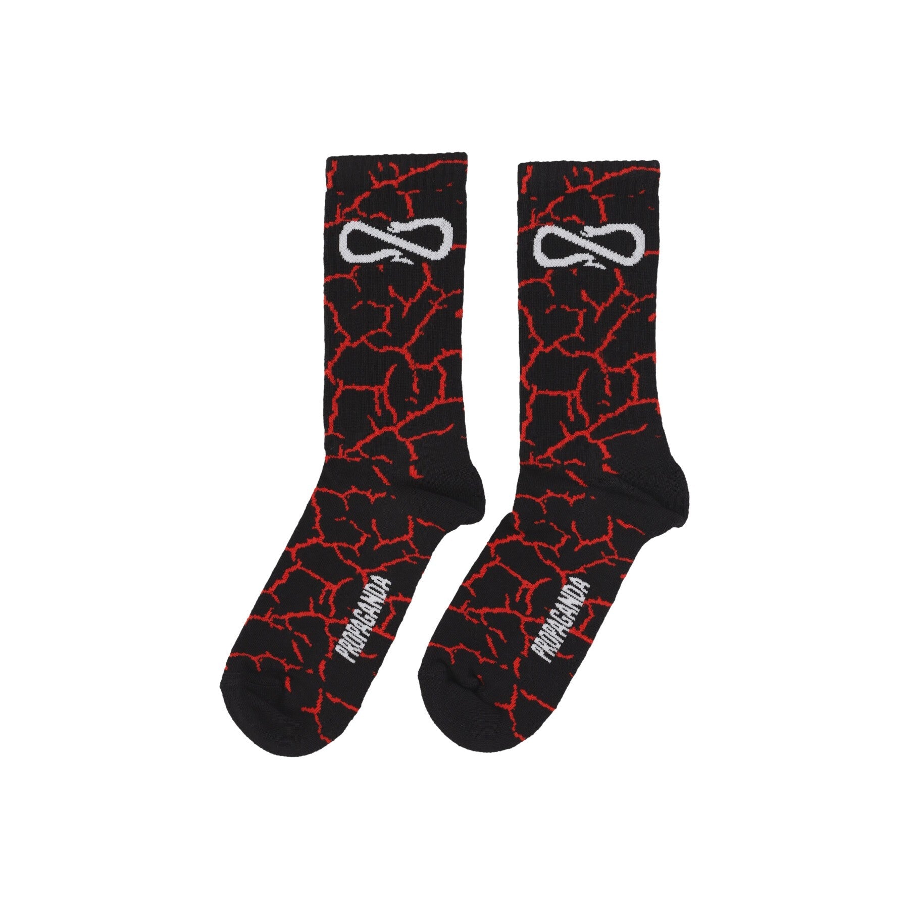 Propaganda, Calza Media Uomo Crack Socks, Red