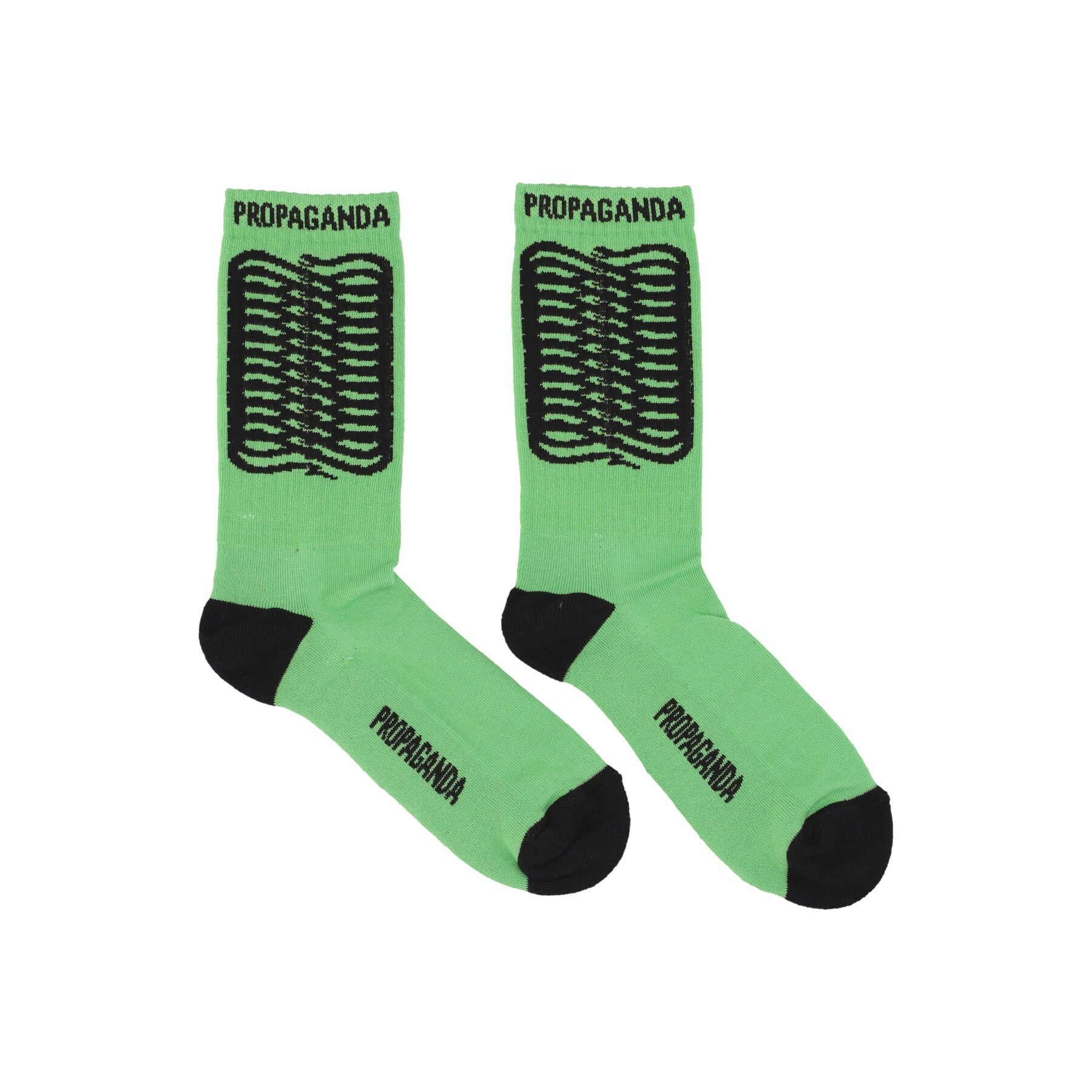 Propaganda, Calza Media Uomo Ribs Socks, Green