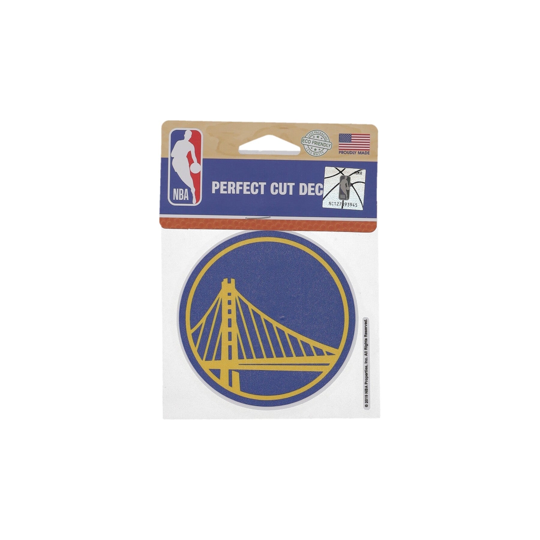 Wincraft, Decalcomania Unisex Nba 4 X 4” Perfect Cut Decal Golwar, Original Team Colors