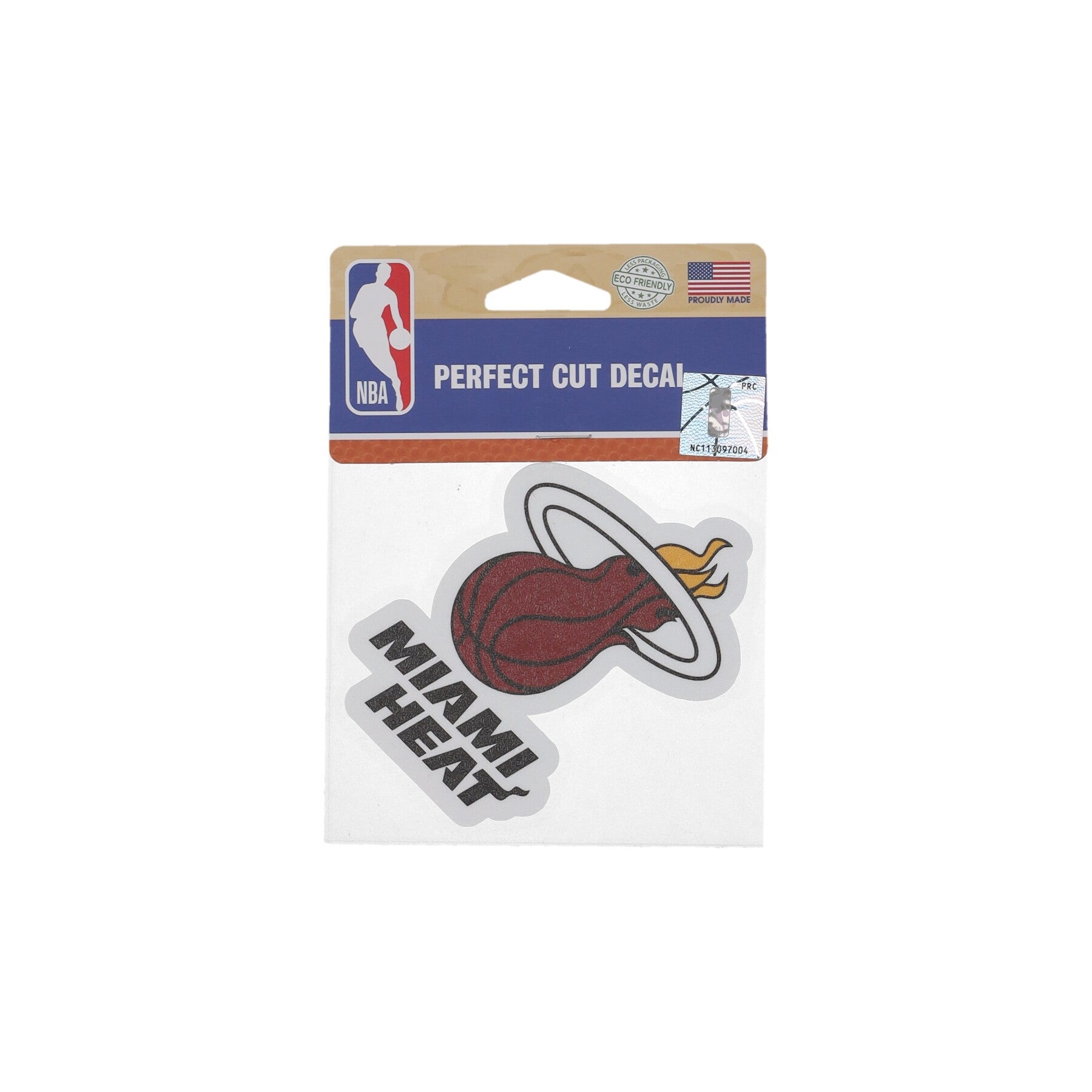 Wincraft, Decalcomania Unisex Nba 4 X 4” Perfect Cut Decal Miahea, Original Team Colors