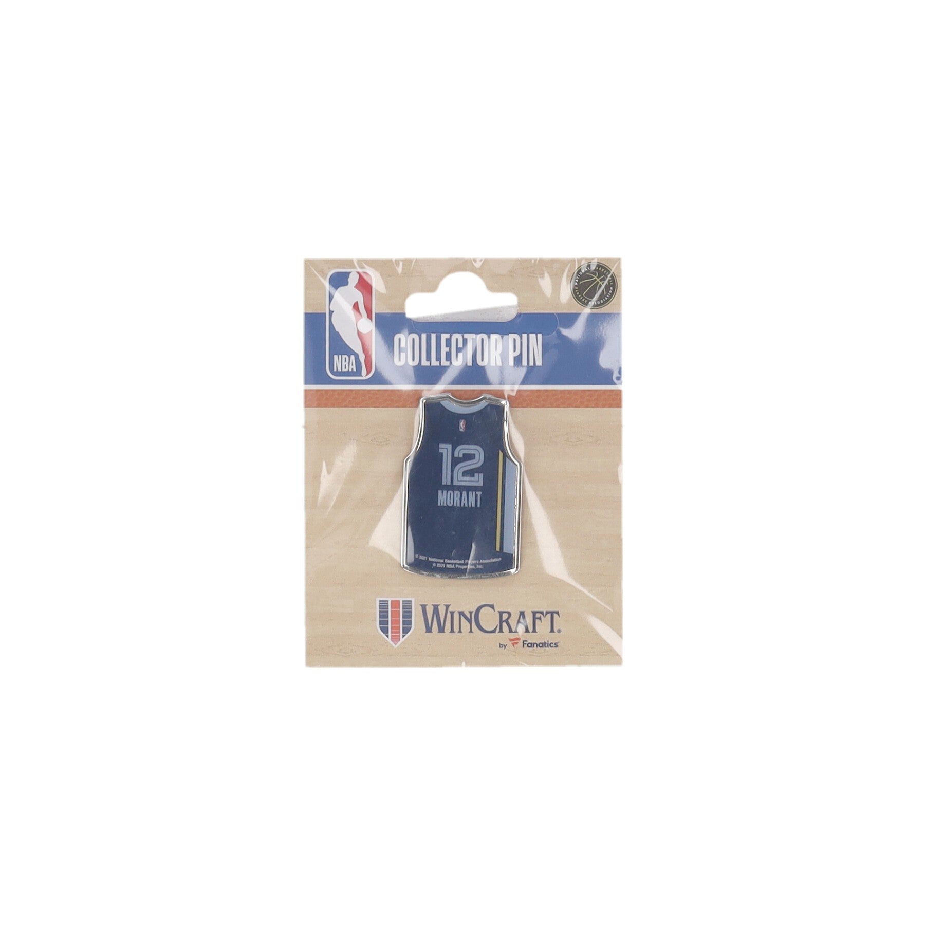 Wincraft, Spilla Unisex Nba Collector Pin No 12 Ja Morant Memgri, Original Team Colors