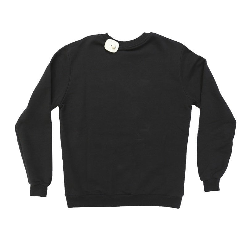 Supertokyo, Felpa Girocollo Uomo Stk Supertokyo Sweatshirt Crewneck "stk1541" Black/greenfluo, 