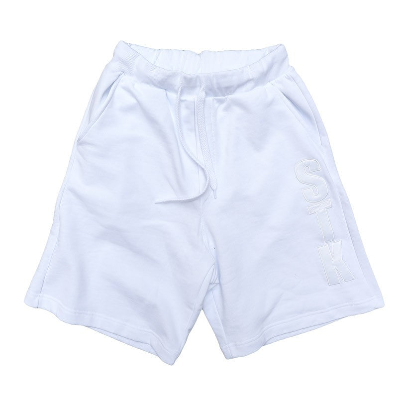 Supertokyo, Pantalone Corto Tuta Felpato Uomo Stk Supertokyo Sweatshort "stk1402" White, Unico