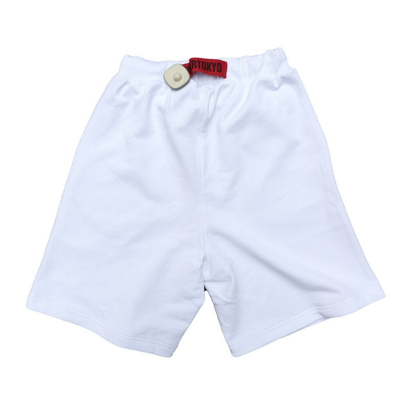 Supertokyo, Pantalone Corto Tuta Felpato Uomo Stk Supertokyo Sweatshort "stk1402" White, 