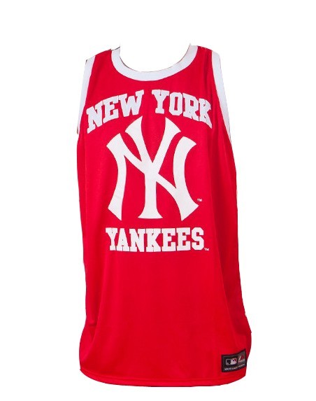 Majestic, Canotta Uomo Majestic Tank Top Mlb "new York Yankees" Finche Red, Unico