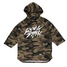 Rocksmith, Felpa Leggera Cappuccio Manica Corta Uomo Rocksmith Sweatshirt Hoodie Raglan "bushwick" Camo, Unico