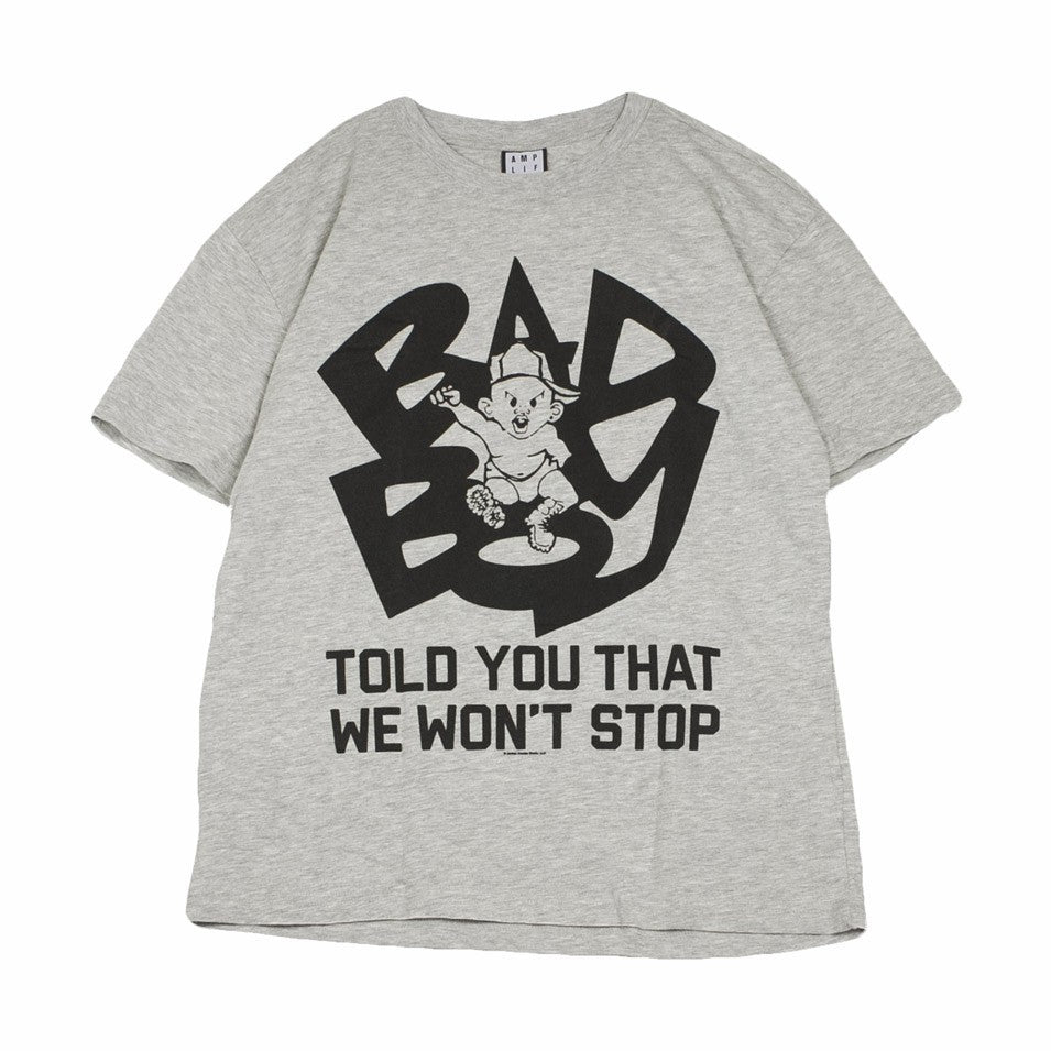 Amplified, Maglietta Uomo Bad Boy Told You That We Wont Stop, Grigio Melange/nero