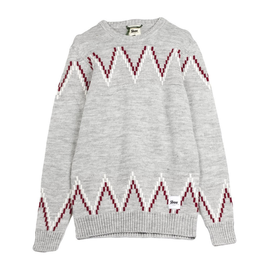 Shoeshine, Maglione Uomo Fanta Chevron, Heather Grey