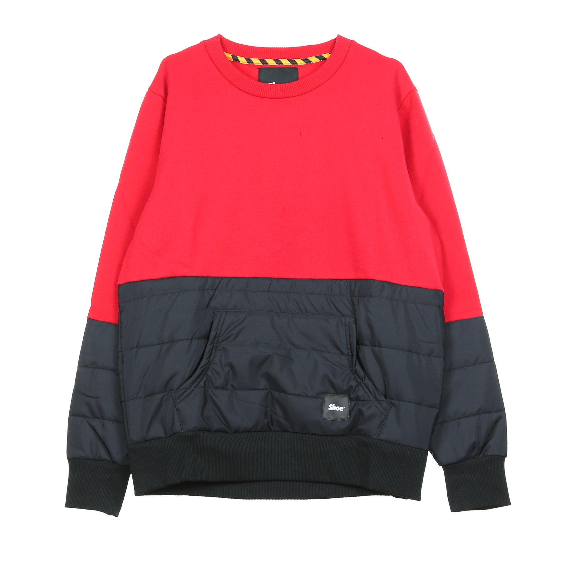 Shoeshine, Felpa Girocollo Uomo Nylon Sweatshirt, Red