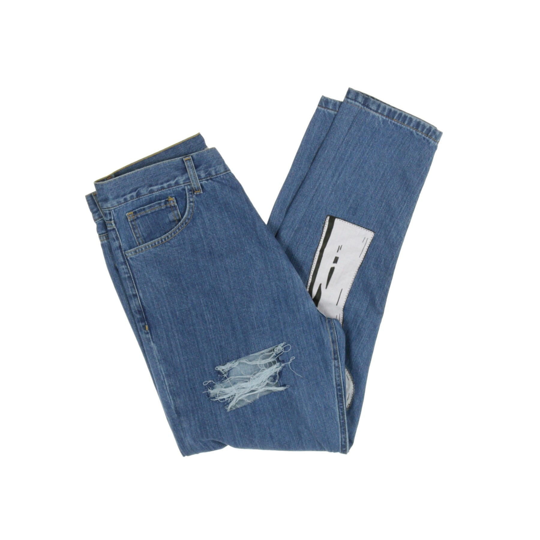 Tpatch, Jeans Uomo Cuffia, Denim Blue