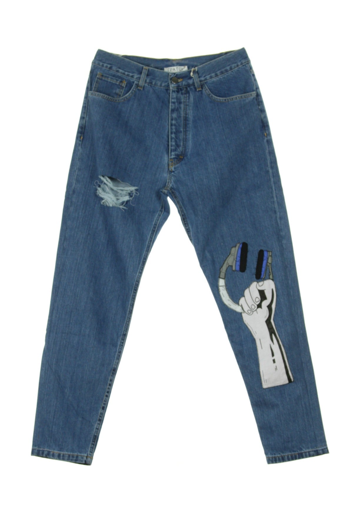 Tpatch, Jeans Uomo Cuffia, 