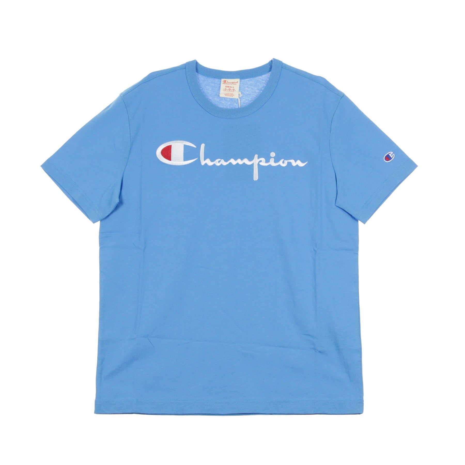 Champion, Maglietta Uomo Crewneck Tee, Light Blue