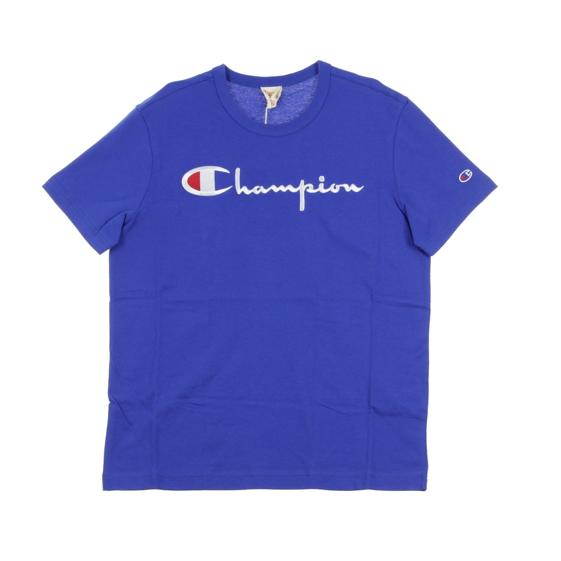 Champion, Maglietta Uomo Crewneck Tee, Blue Ink